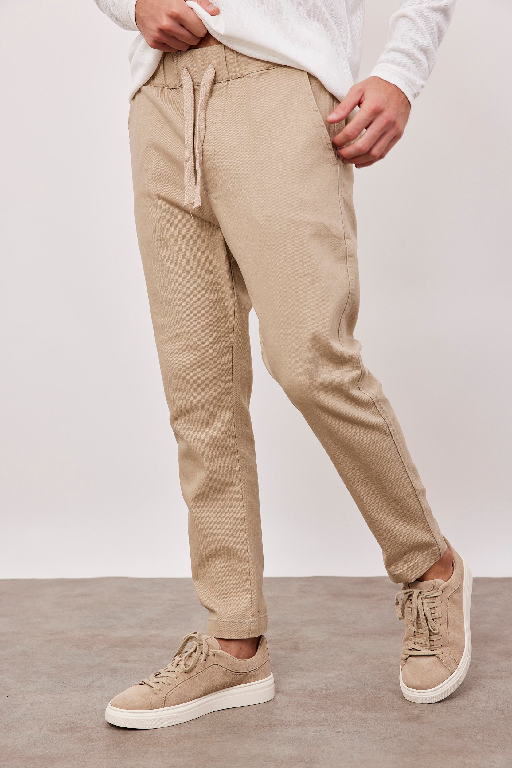 מכנסיים ארוכים עם קשירה