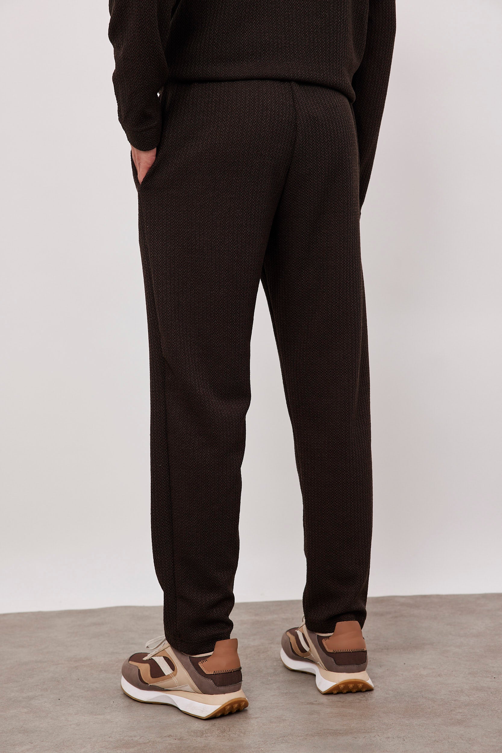 מכנסיים ארוכים מבד סריג