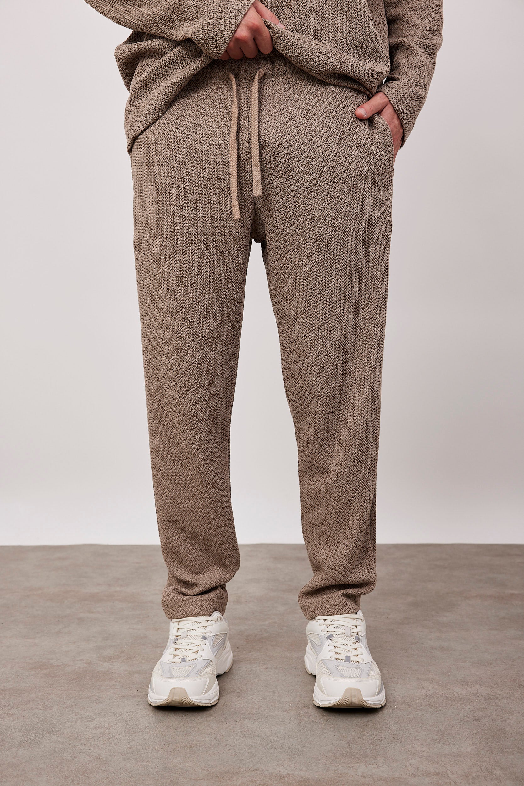 מכנסיים ארוכים מבד סריג