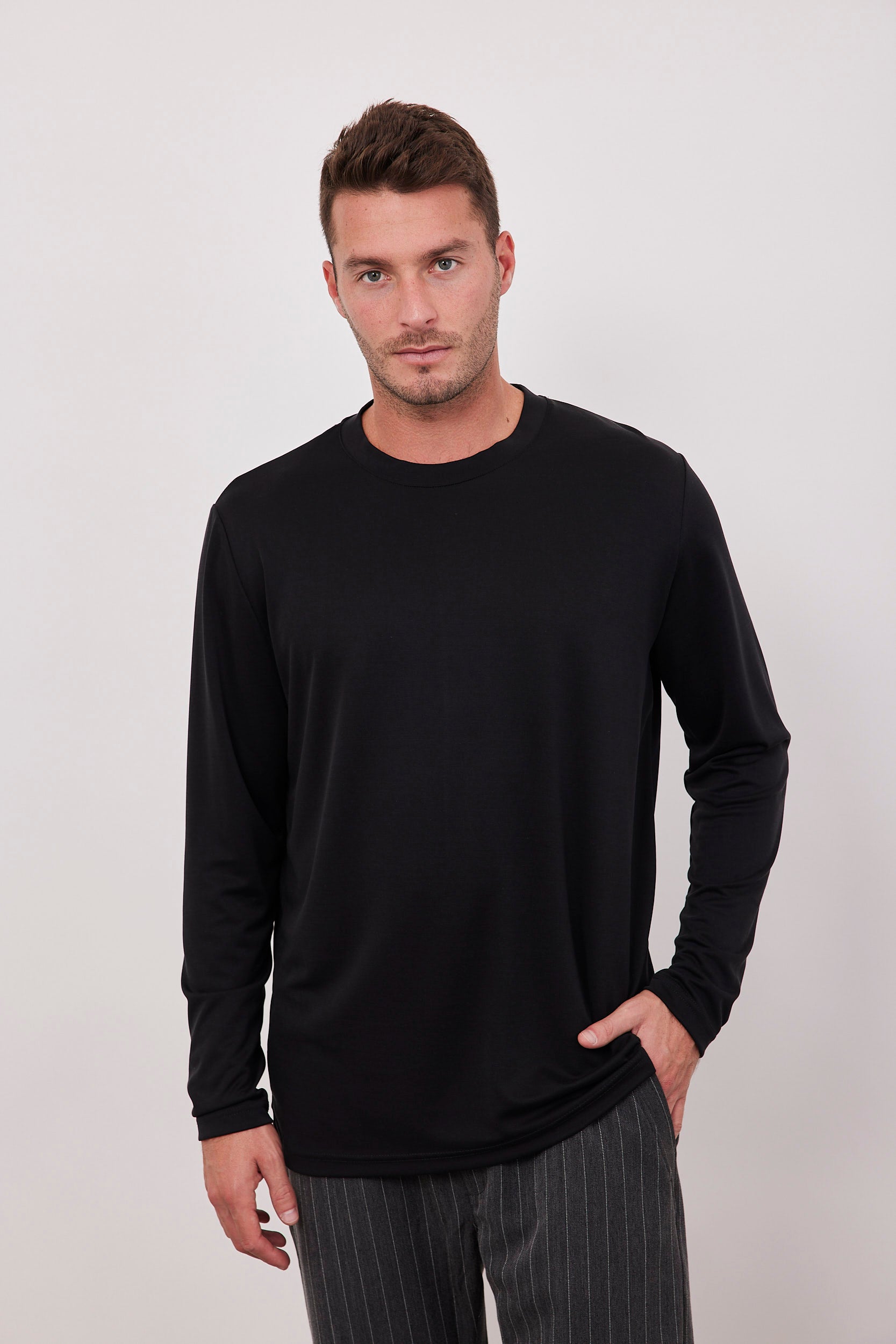 חולצת בד מודל ארוכה