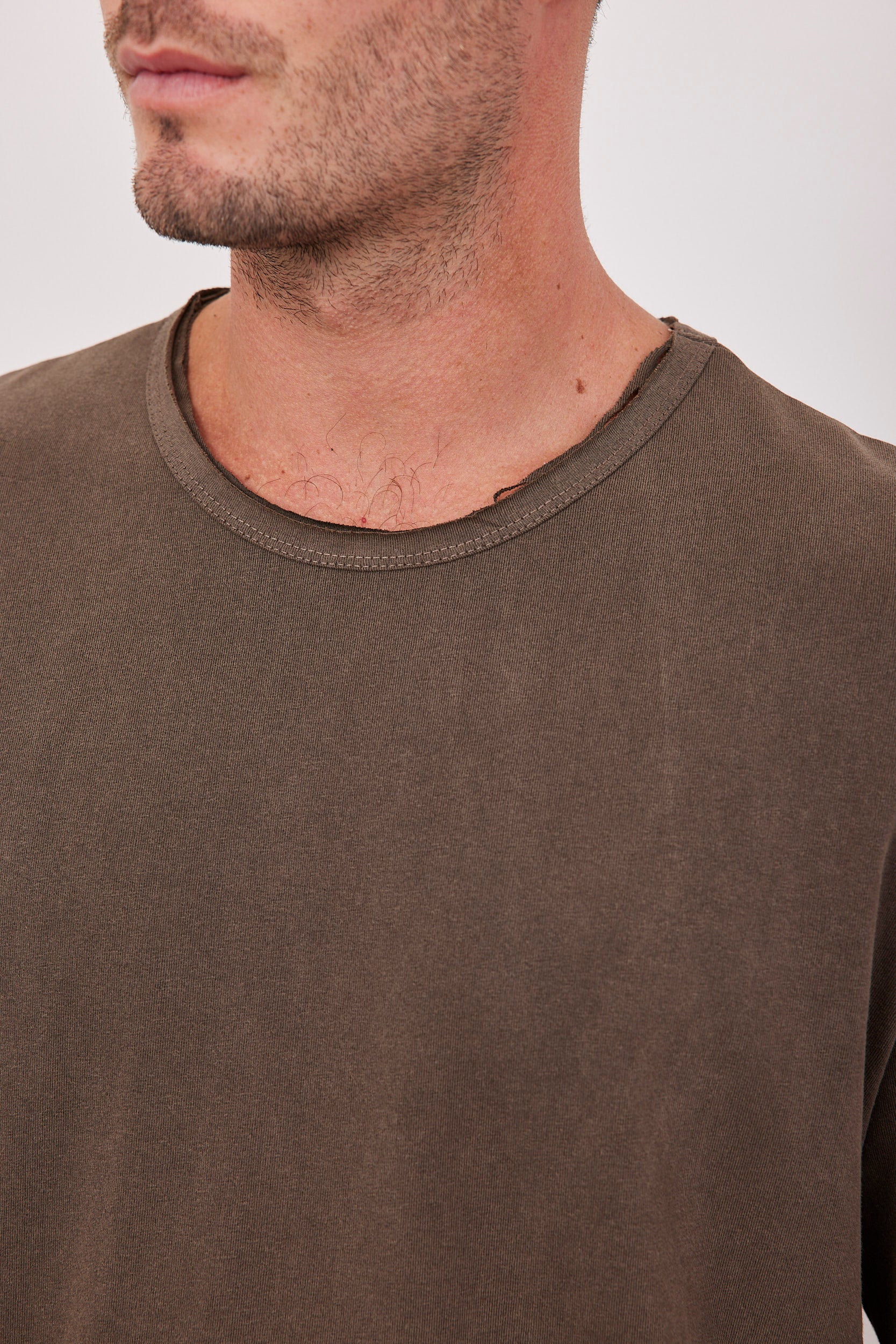 חולצת כותנה ארוכה ווש