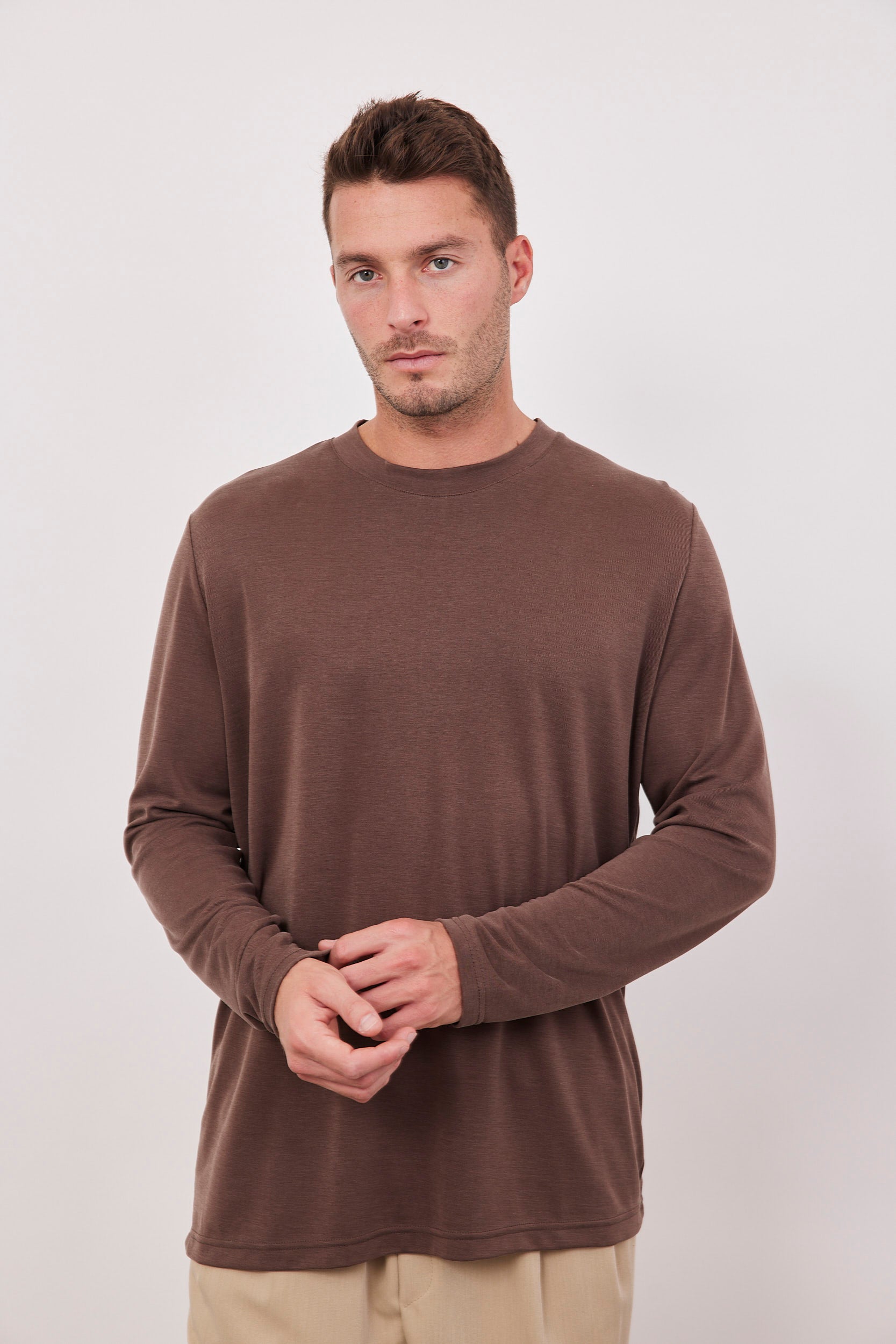 חולצת בד מודל ארוכה