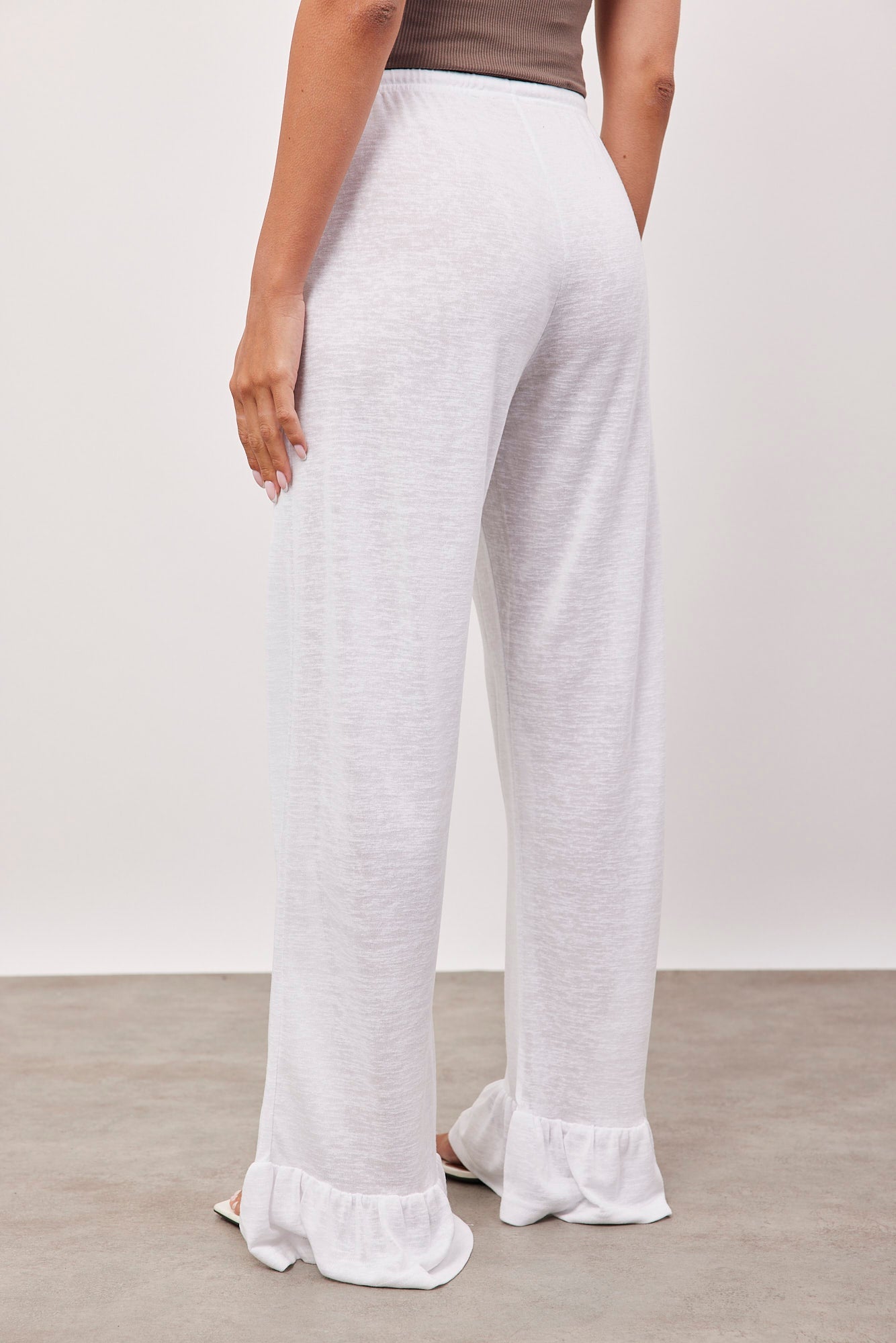 מכנסיים ארוכים בסיומת מלמלה - ITAY BRANDS