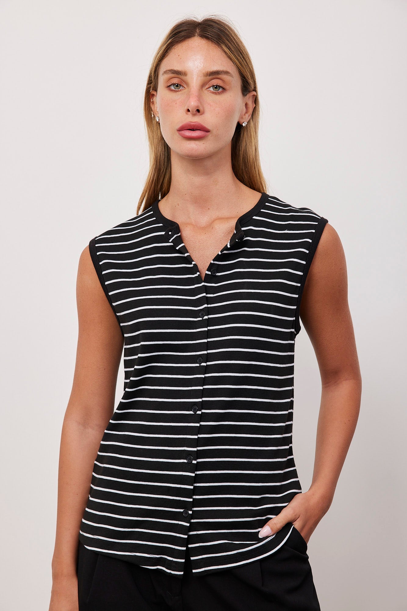 גופיית פסים מכופתרת - ITAY BRANDS