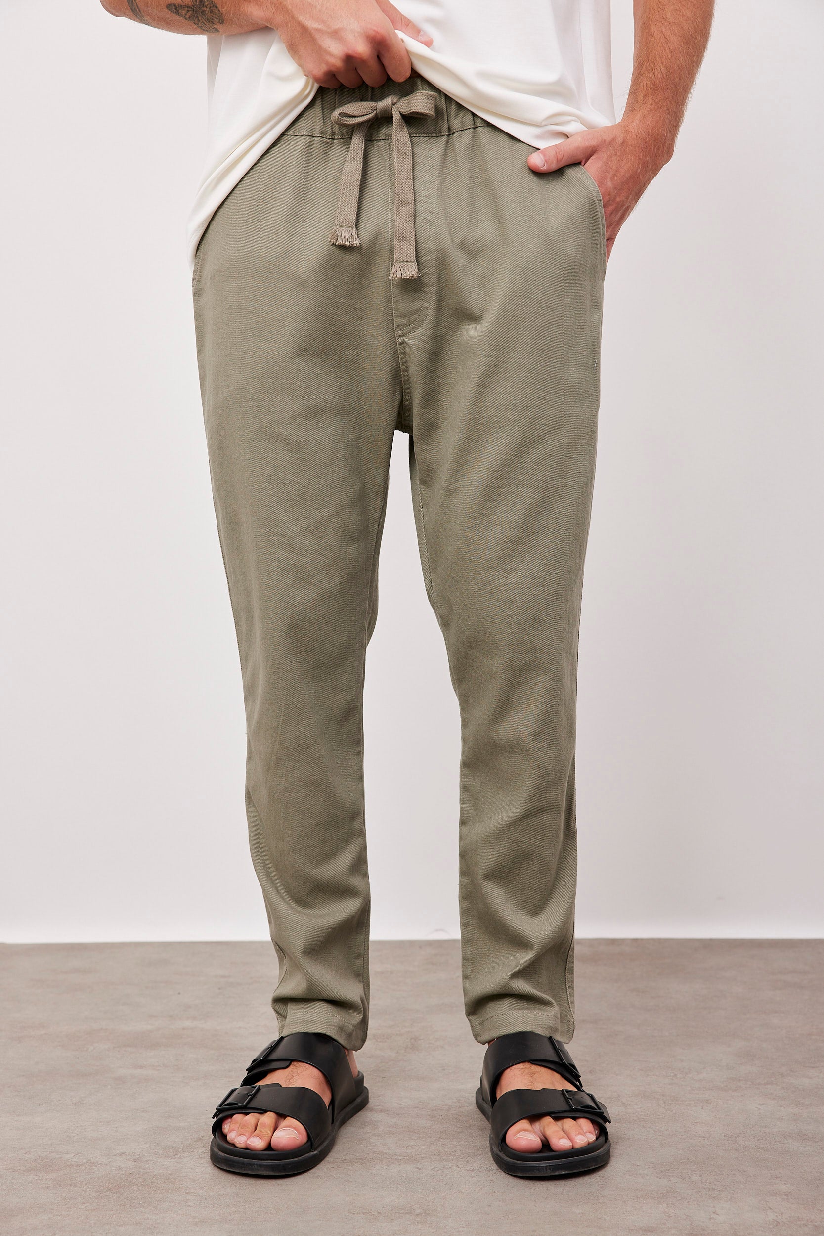 מכנסיים ארוכים עם קשירה - ITAY BRANDS