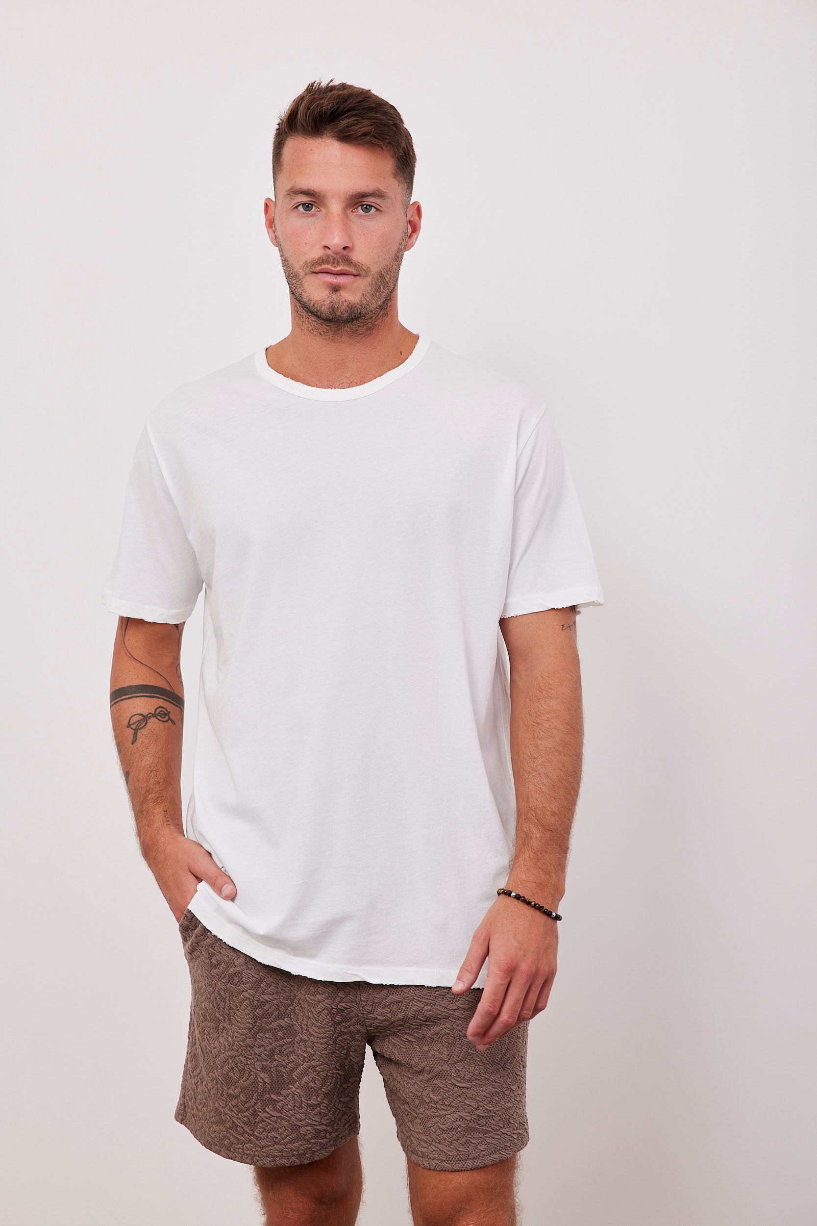 חולצת ווש קצרה עם גימור פרום - ITAY BRANDS