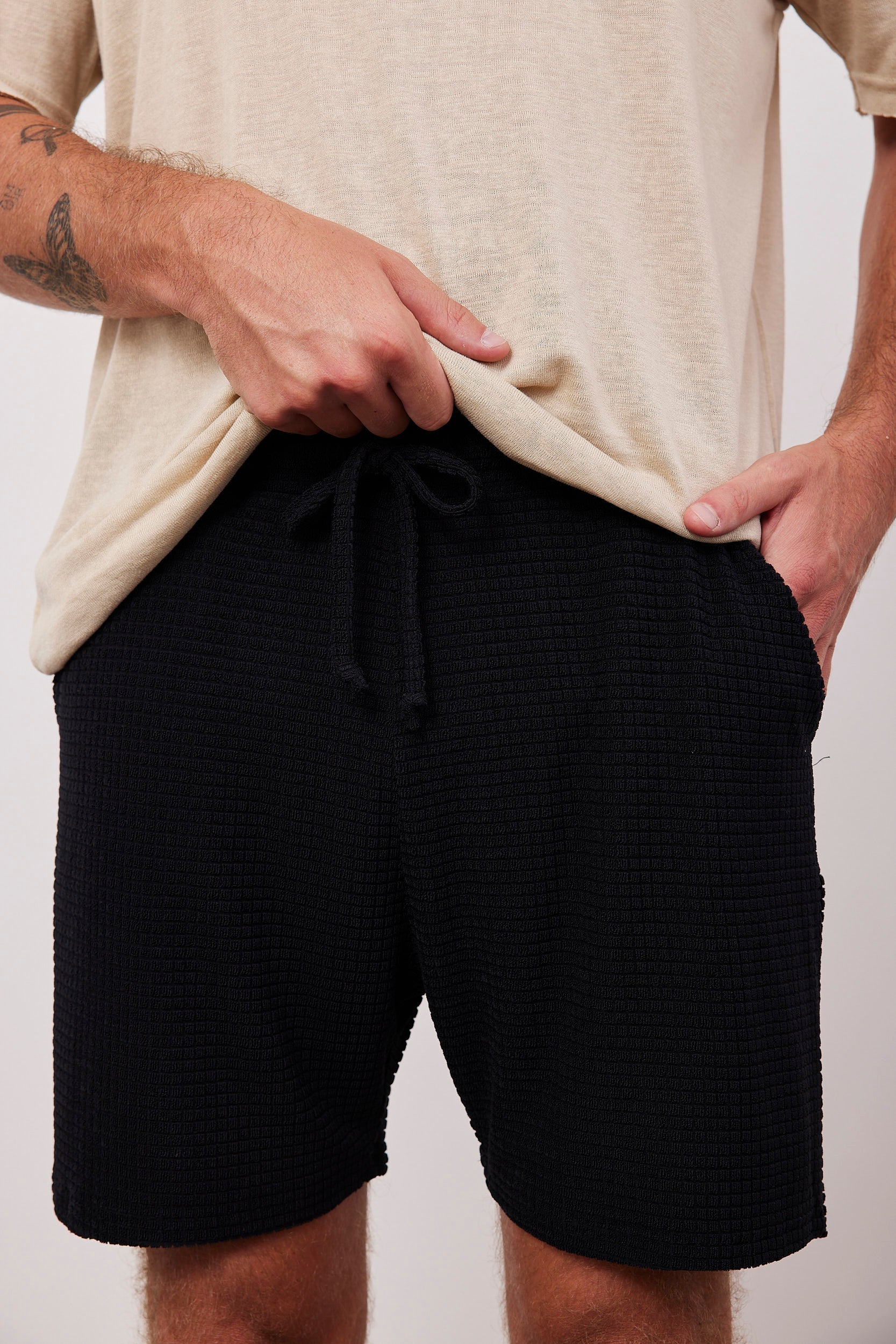 מכנסי וופל קצרים במגע רך - ITAY BRANDS