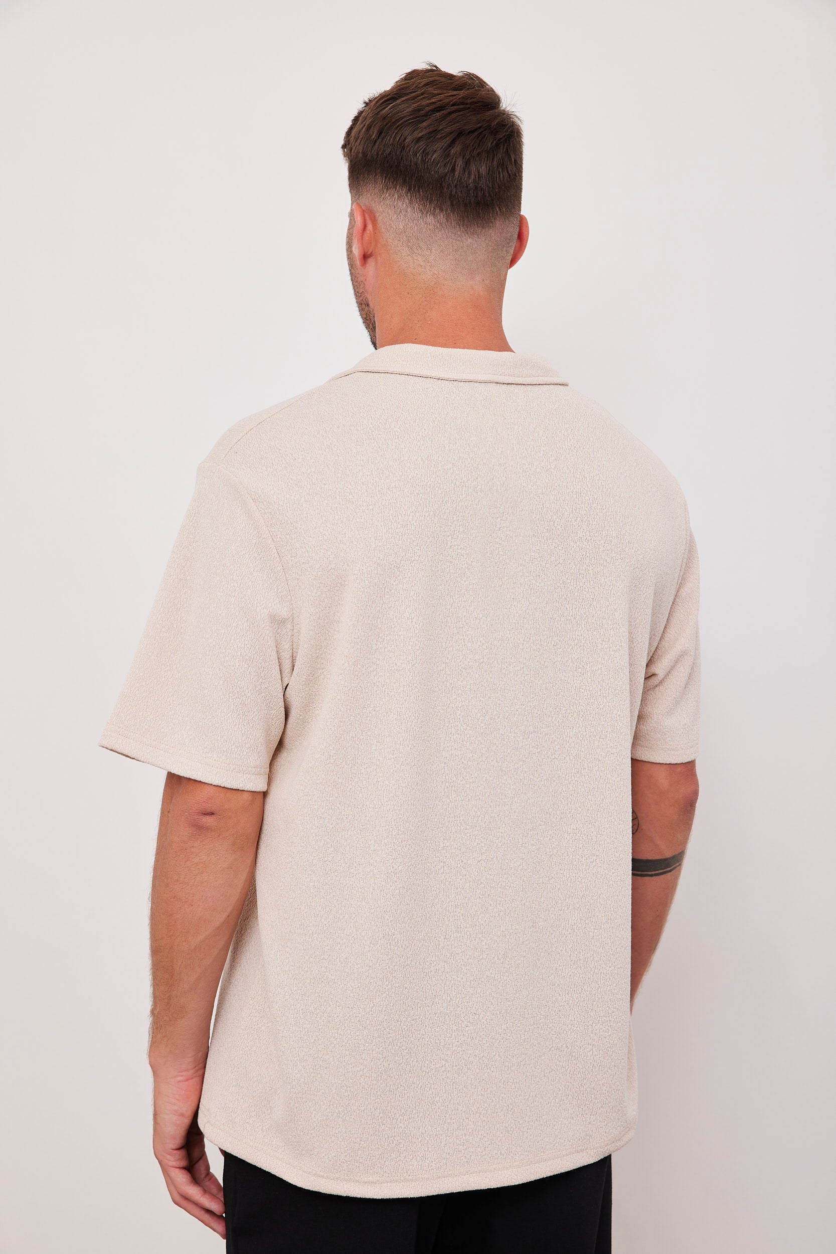 טי-שרט צווארון פולו מבד מגבת - ITAY BRANDS