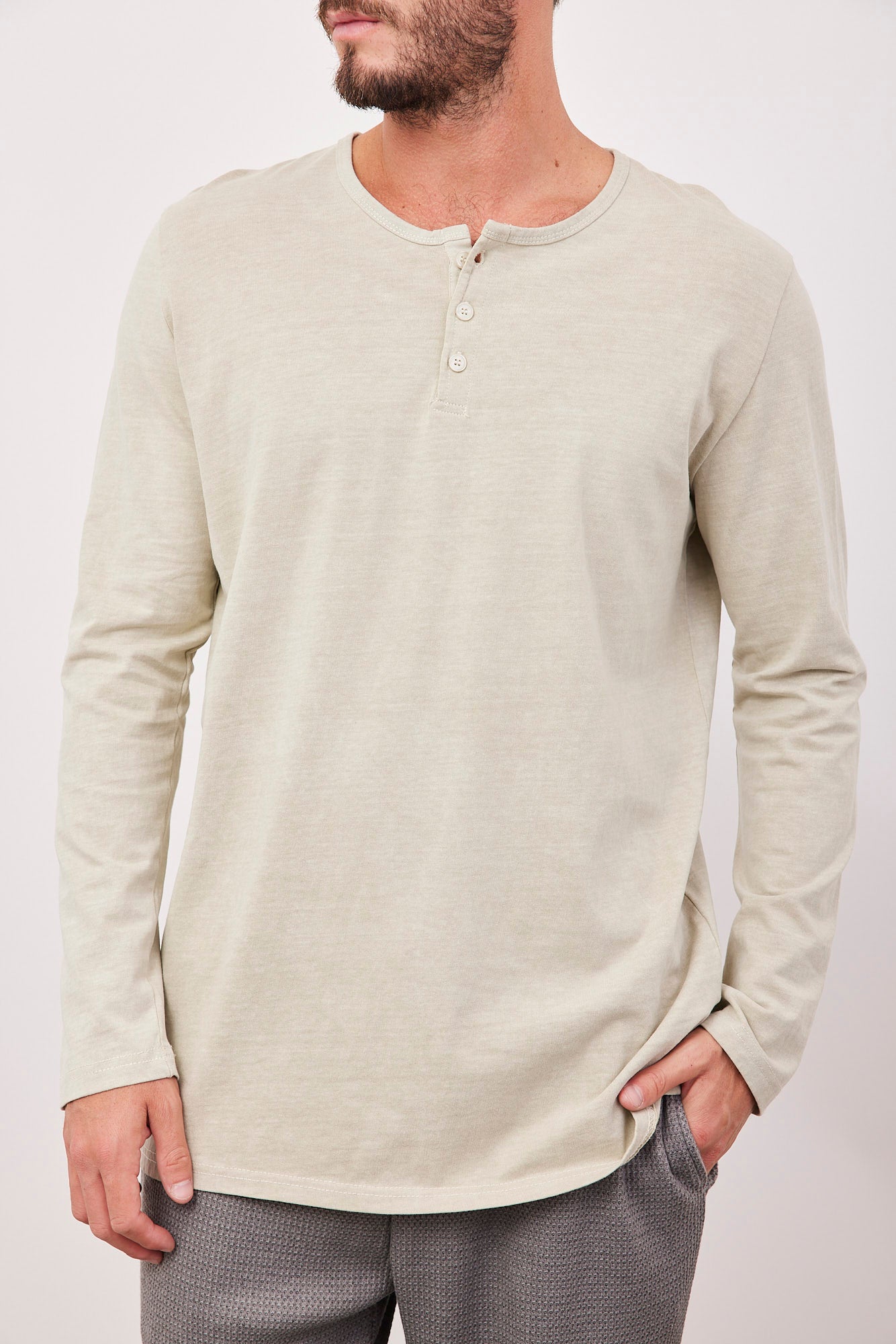 חולצת ווש ארוכה בשילוב כפתורים - ITAY BRANDS