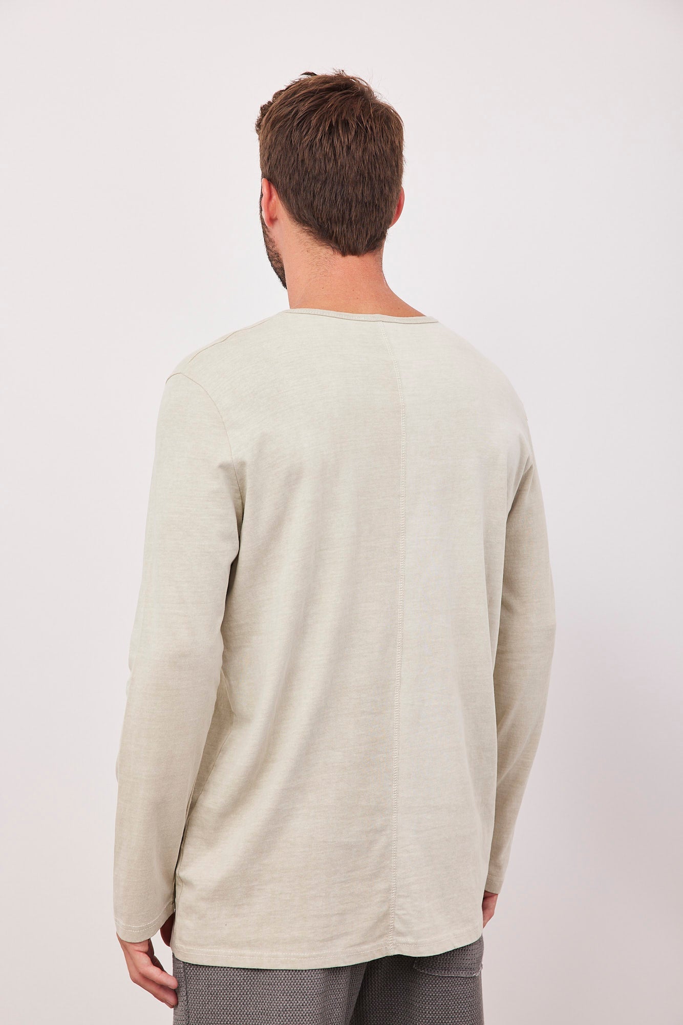 חולצת ווש ארוכה בשילוב כפתורים - ITAY BRANDS