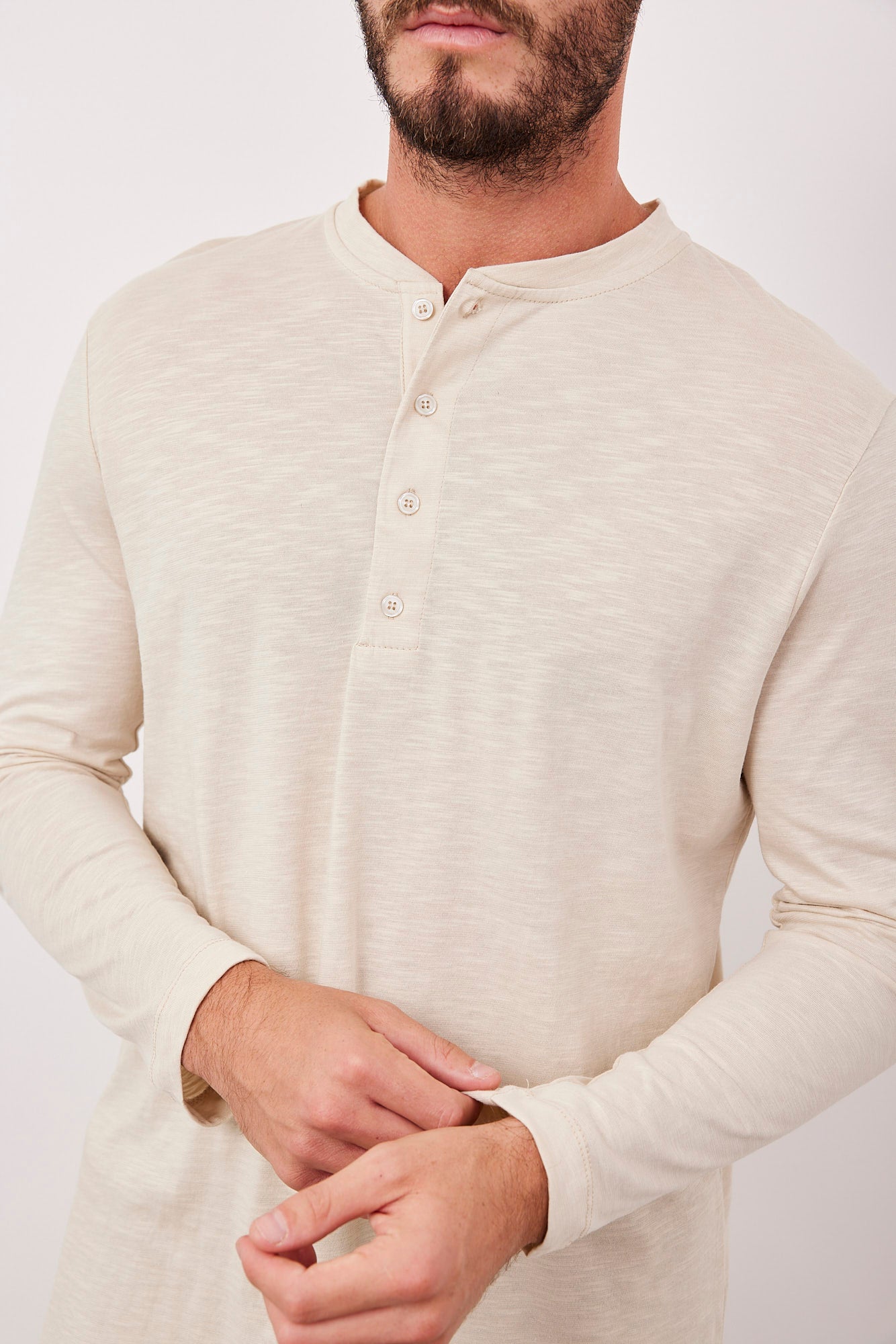 חולצת מלאנז׳ בשילוב כפתורים - ITAY BRANDS