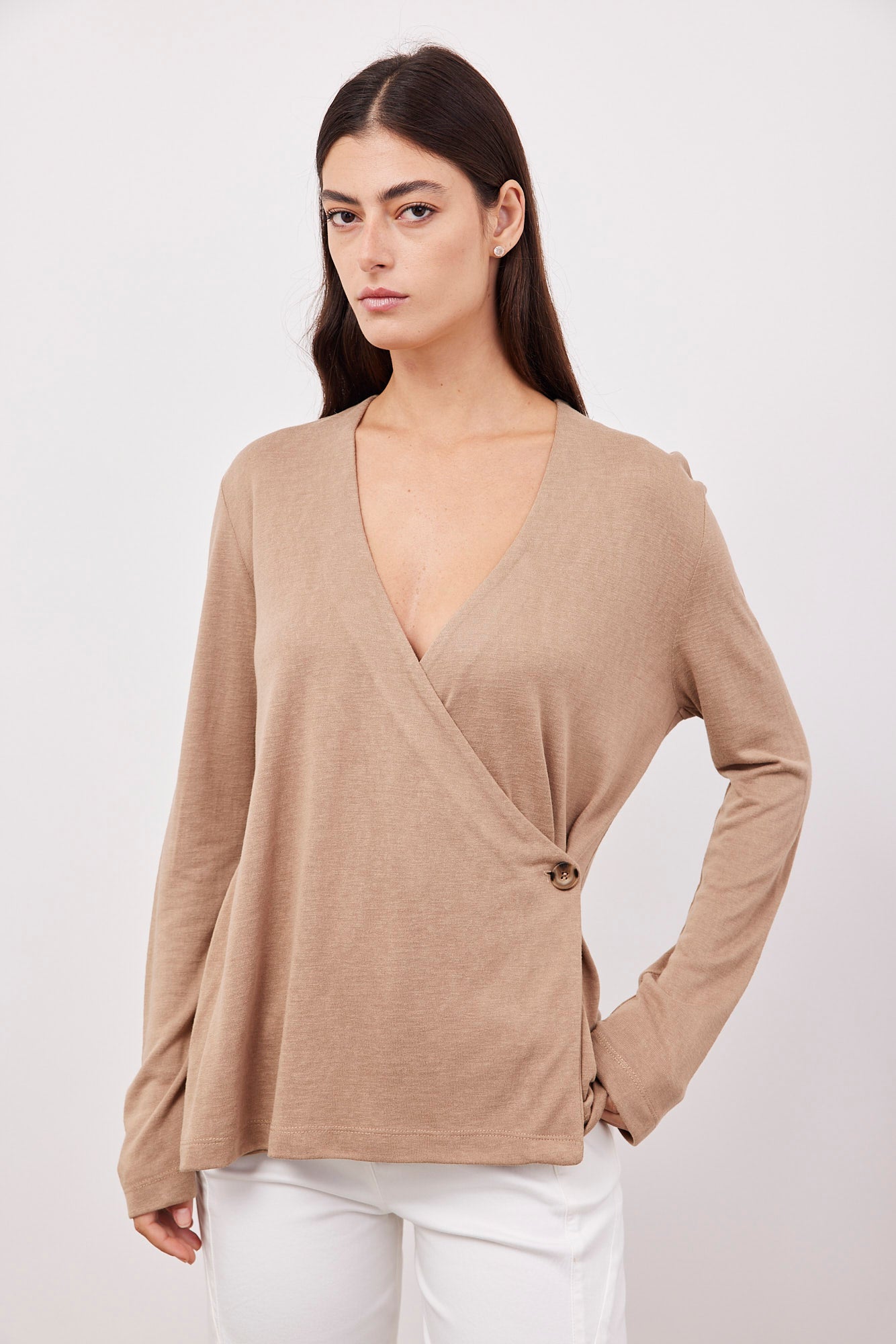 חולצת מעטפת בסגירת כפתור - ITAY BRANDS