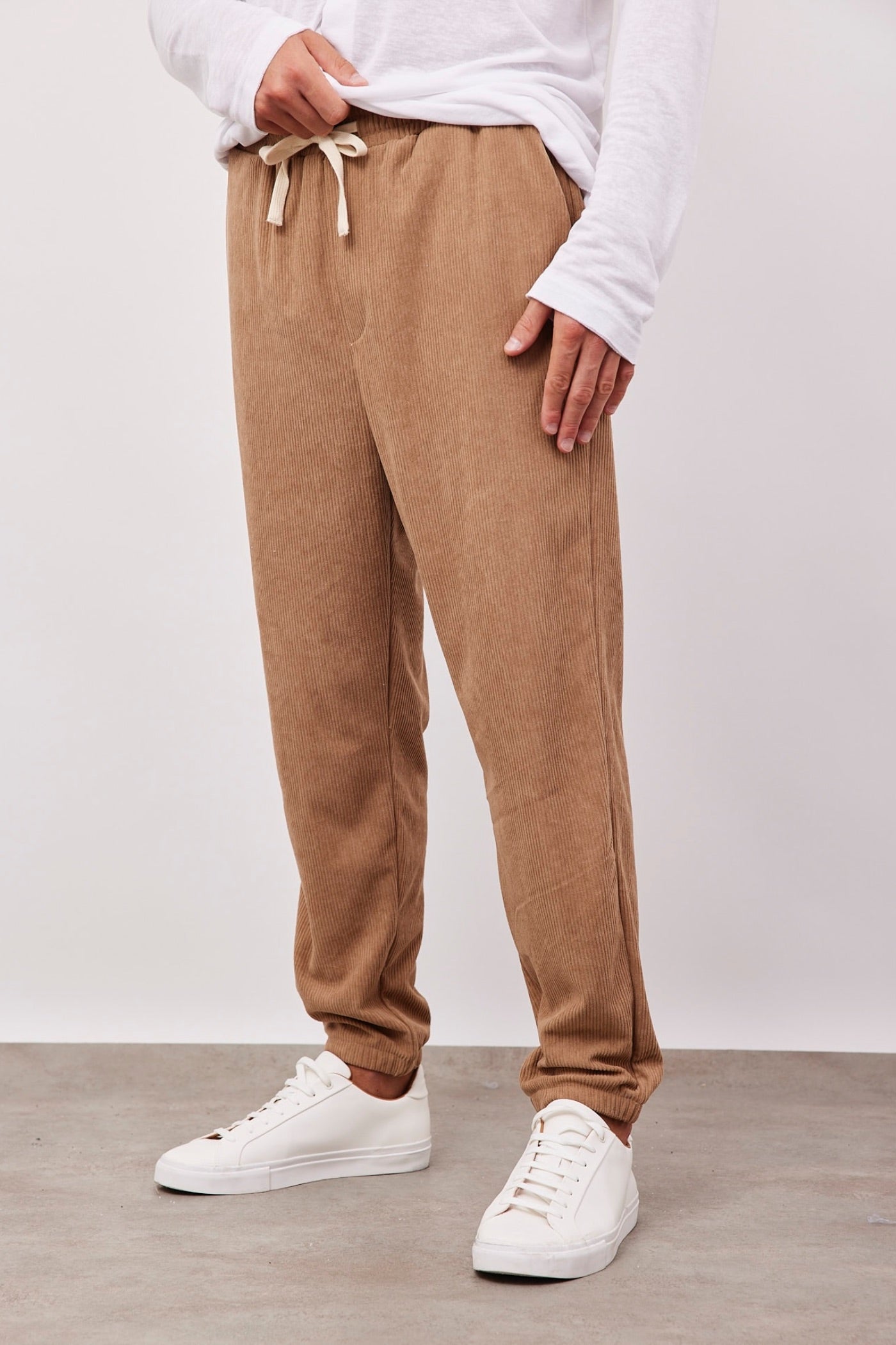 מכנסי קורדרוי ארוכים עם גומי - ITAY BRANDS