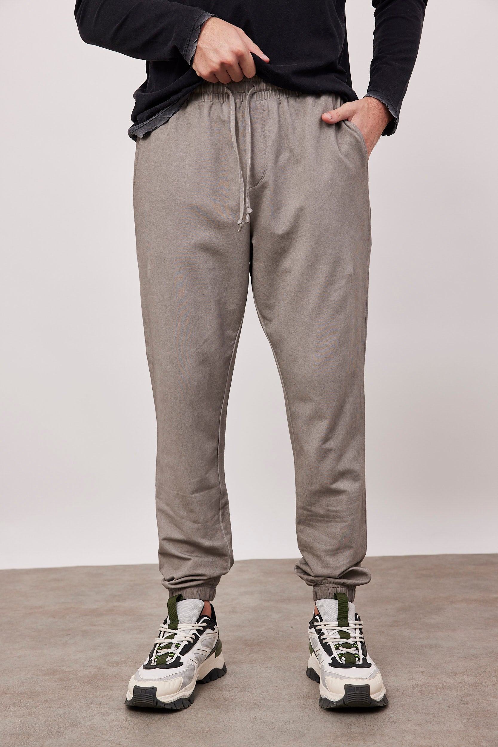 מכנסי ווש בסיומת גומי