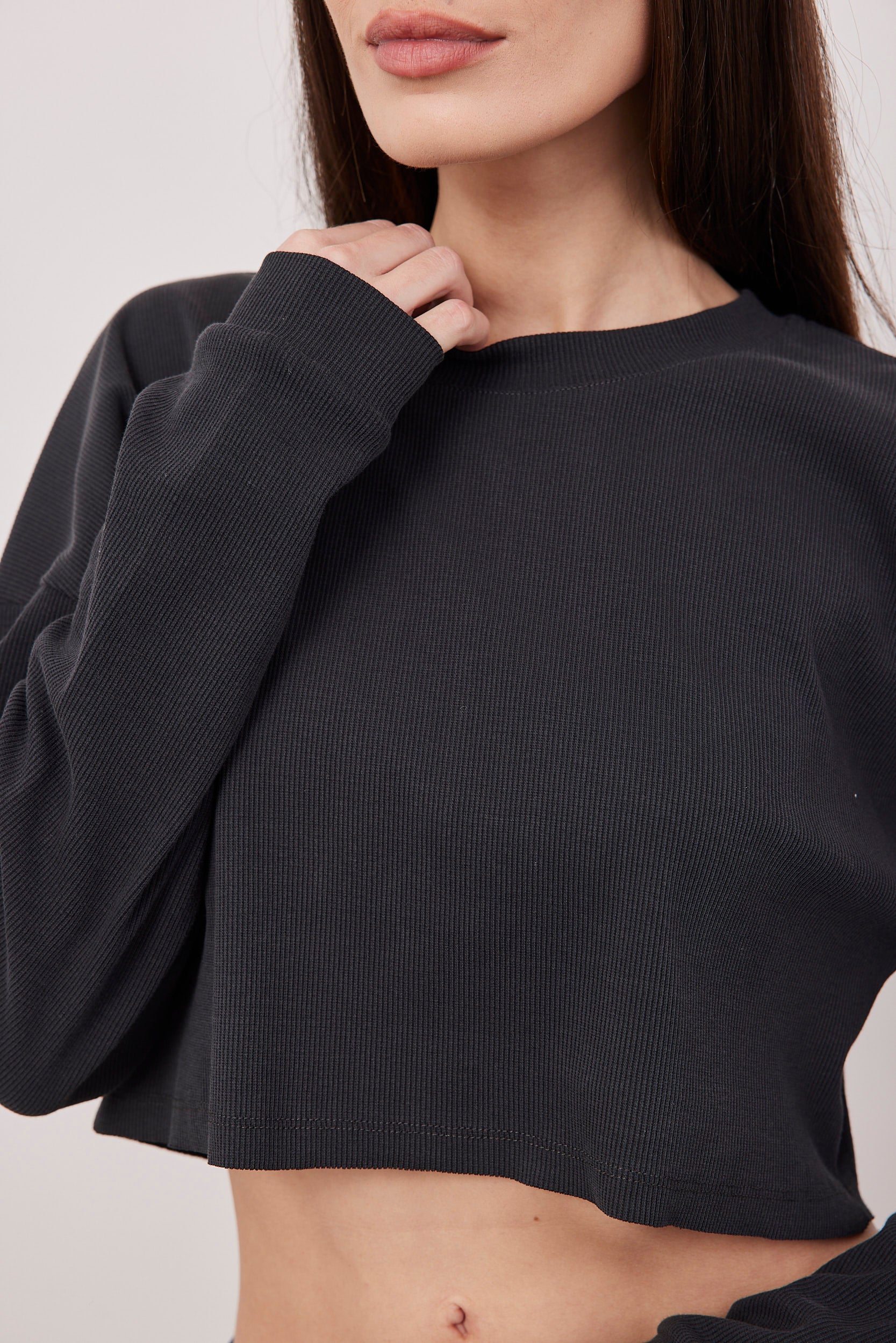 חולצת קרופ ריב ווש