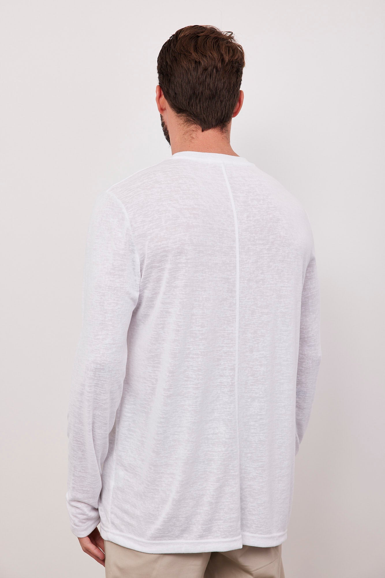 חולצה במראה פשתן עם תיפור קדמי - ITAY BRANDS