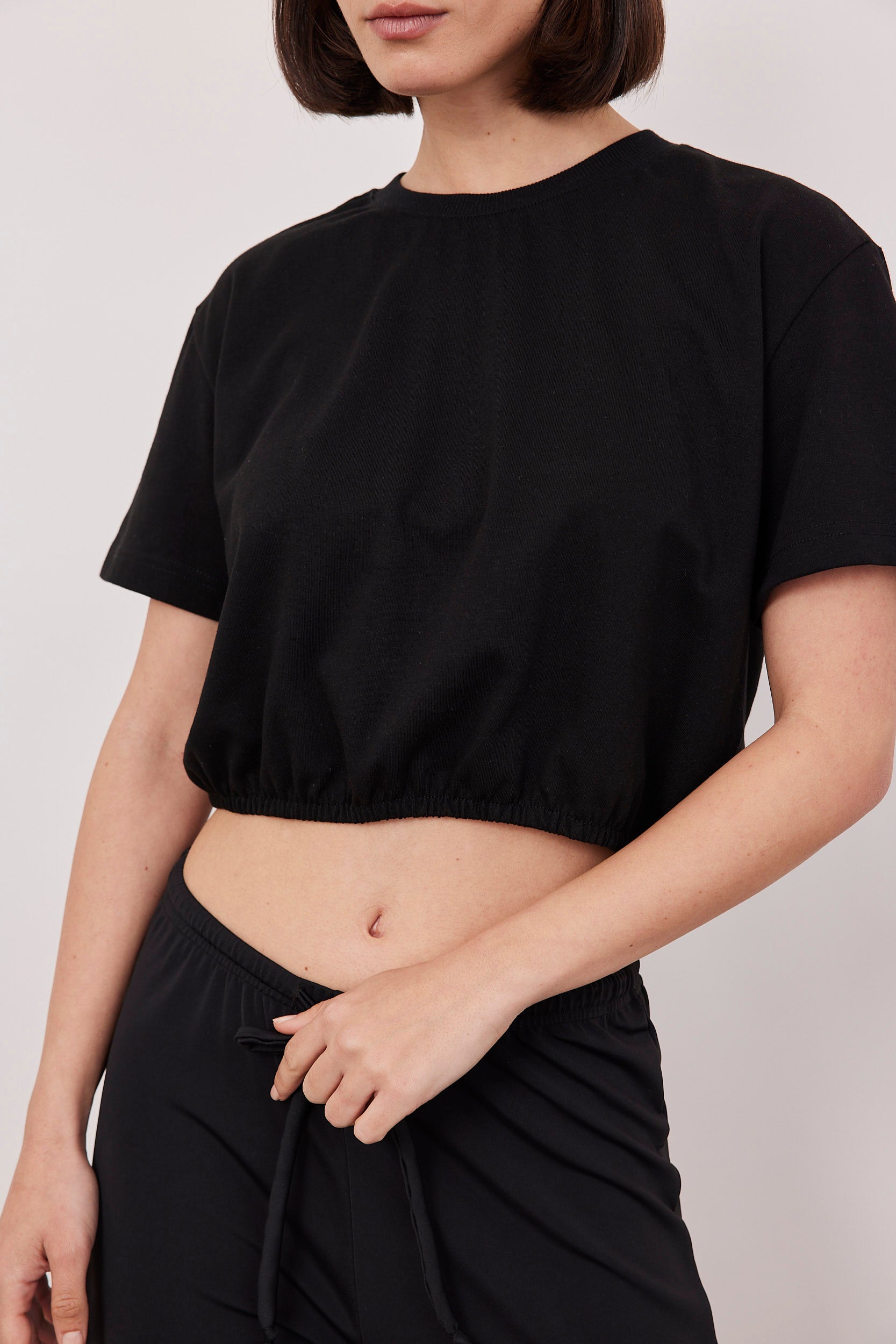 חולצת קרופ בלון