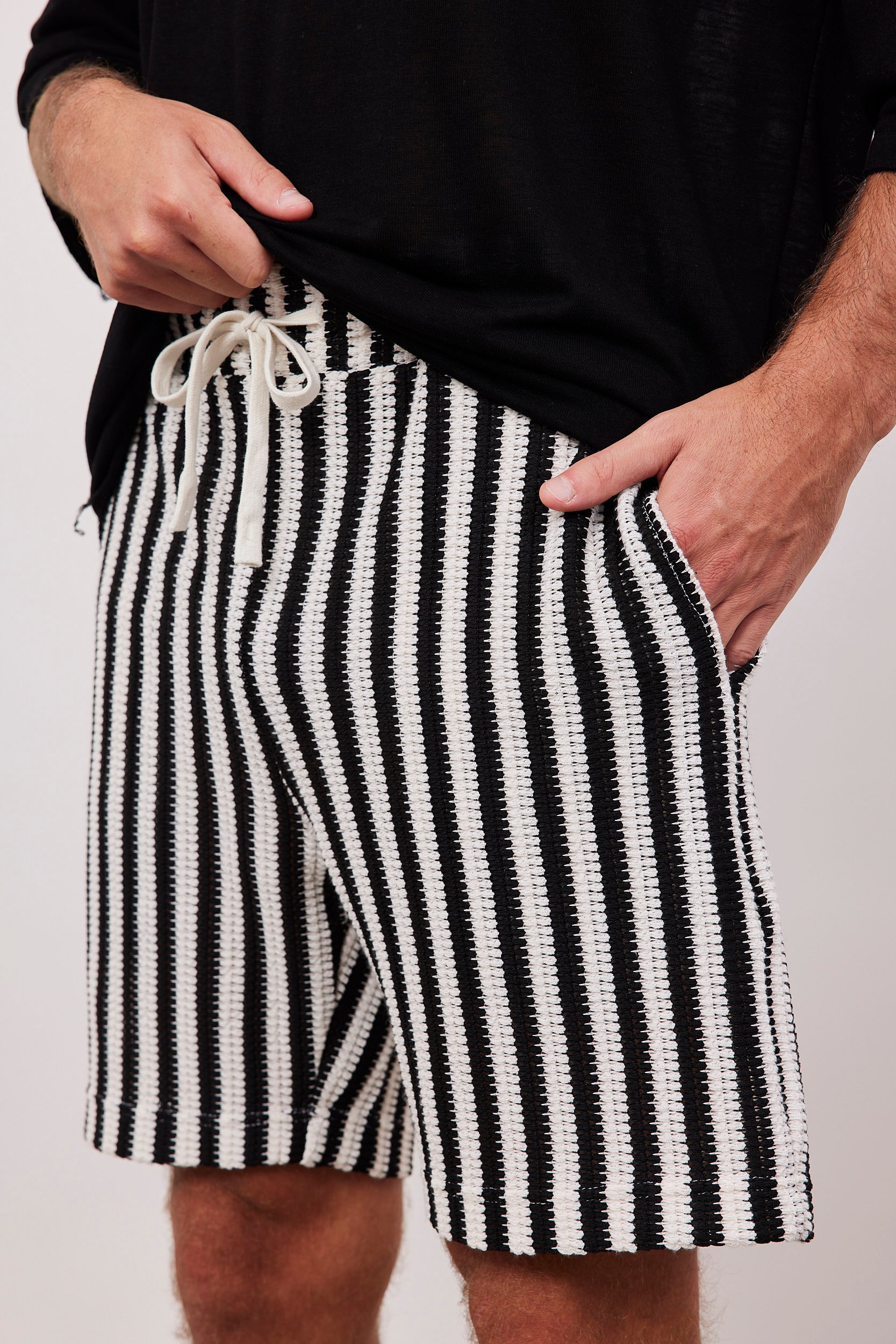 מכנסי קרושה הדפס פסים