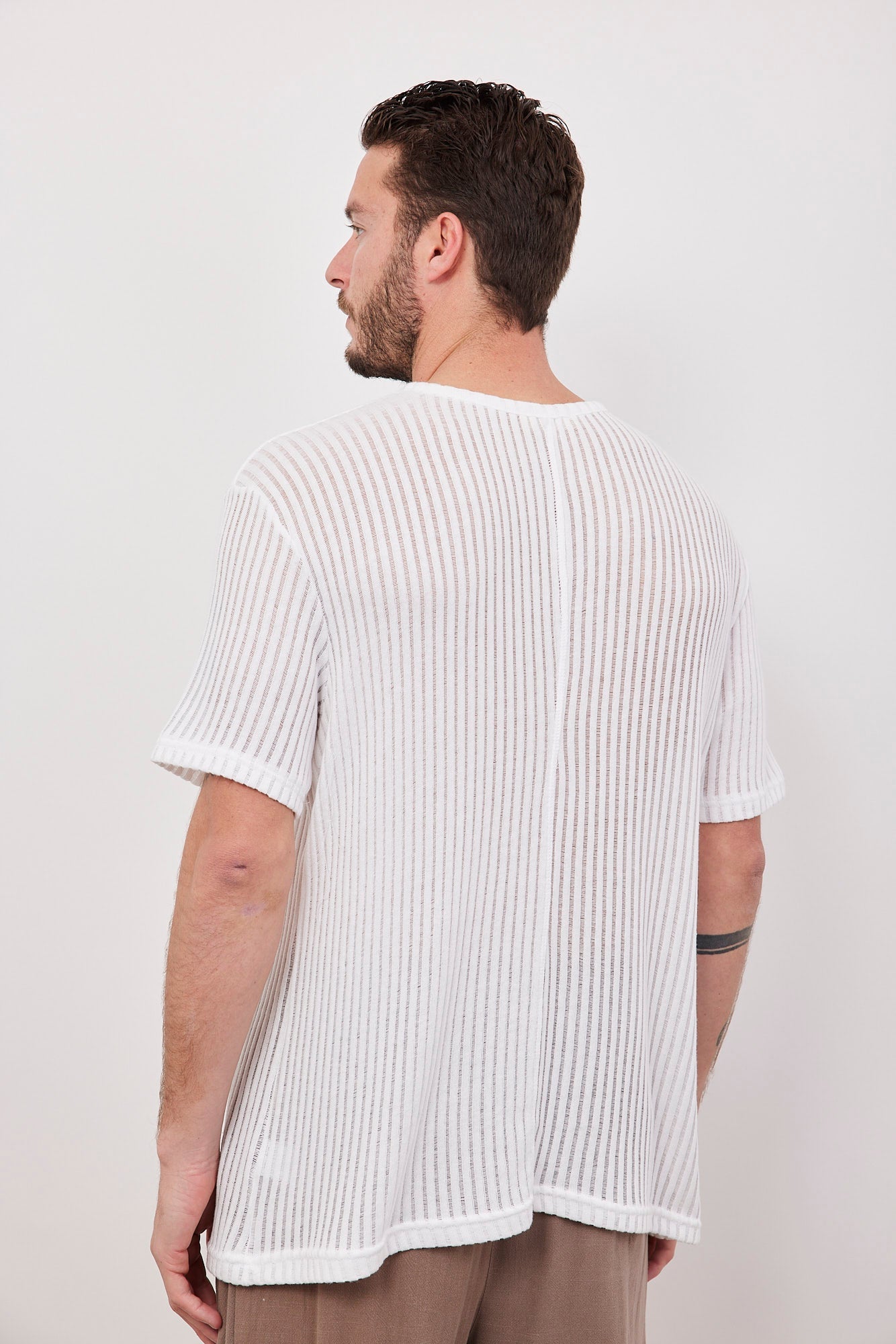 חולצת פסים שקפקפה בשילוב כפתורים - ITAY BRANDS