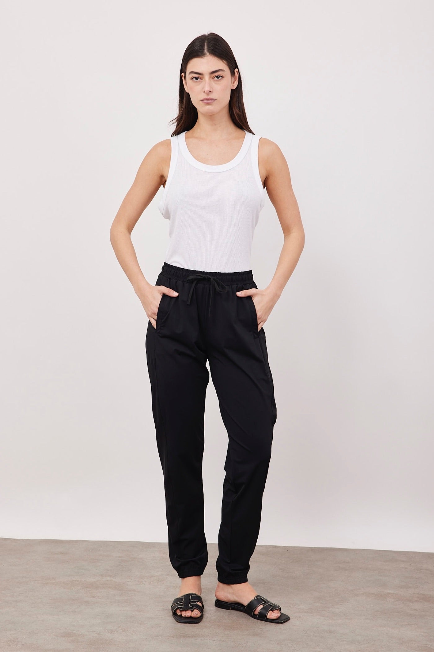 מכנסי ניילון עם גומי ושרוך במותן - ITAY BRANDS