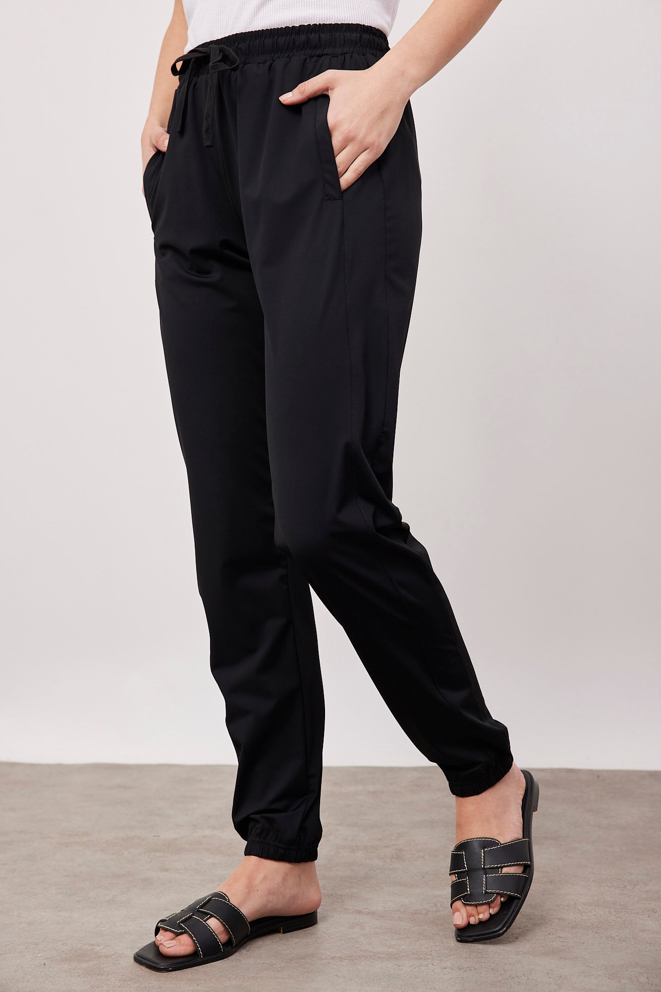 מכנסי ניילון עם גומי ושרוך במותן - ITAY BRANDS