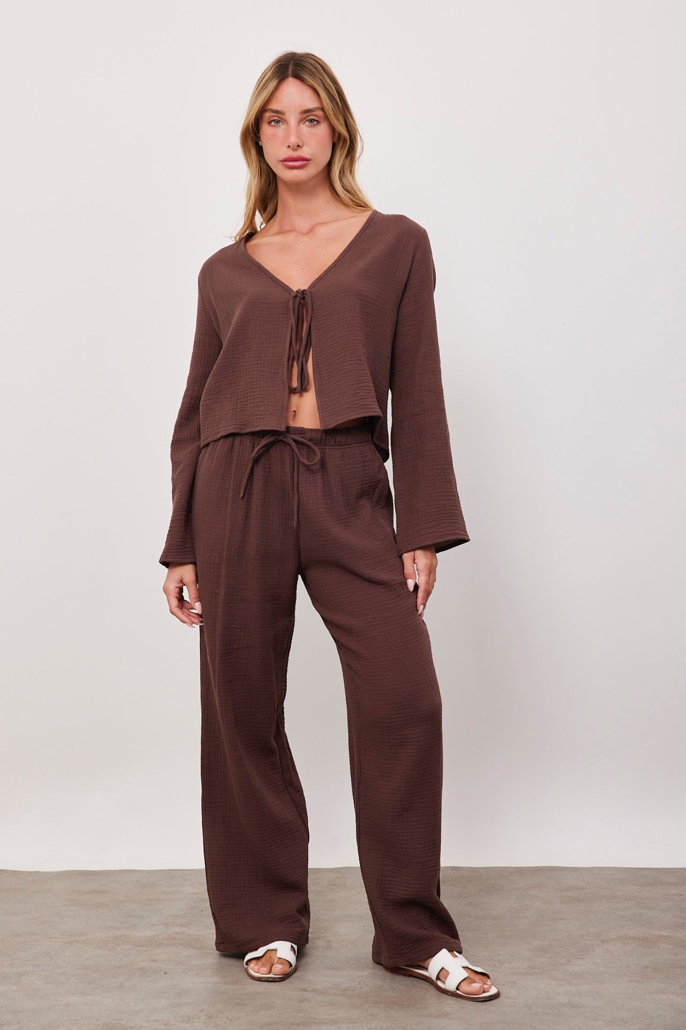 חליפה בשילוב קשירה מבד טטרה - ITAY BRANDS