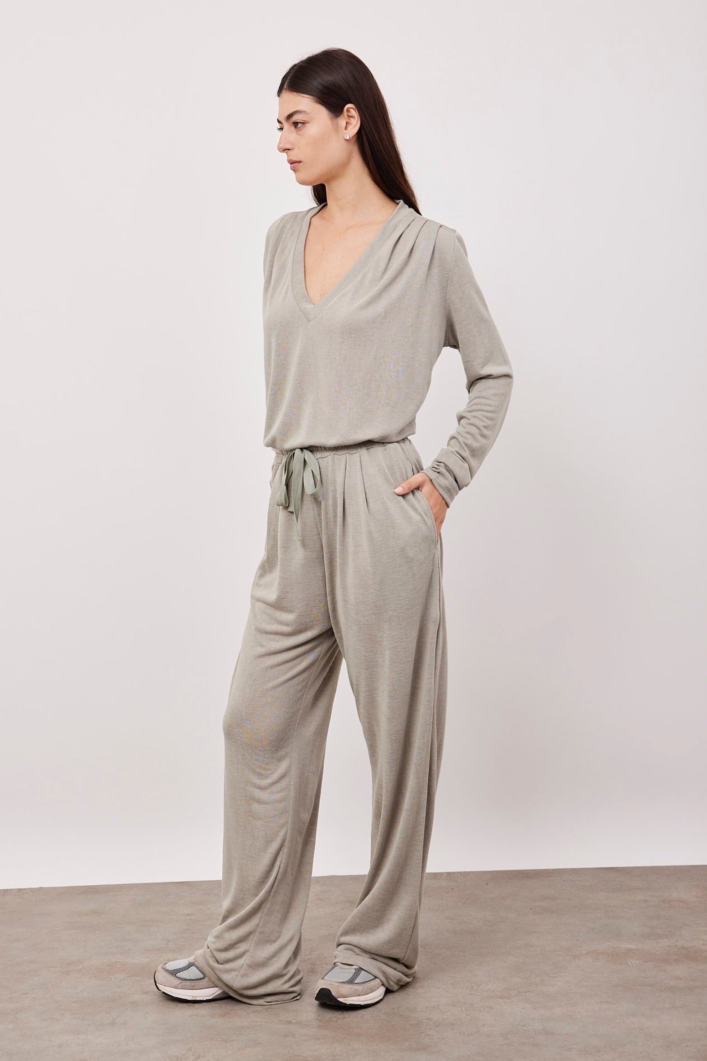 חליפה ארוכה במראה פשתן - ITAY BRANDS