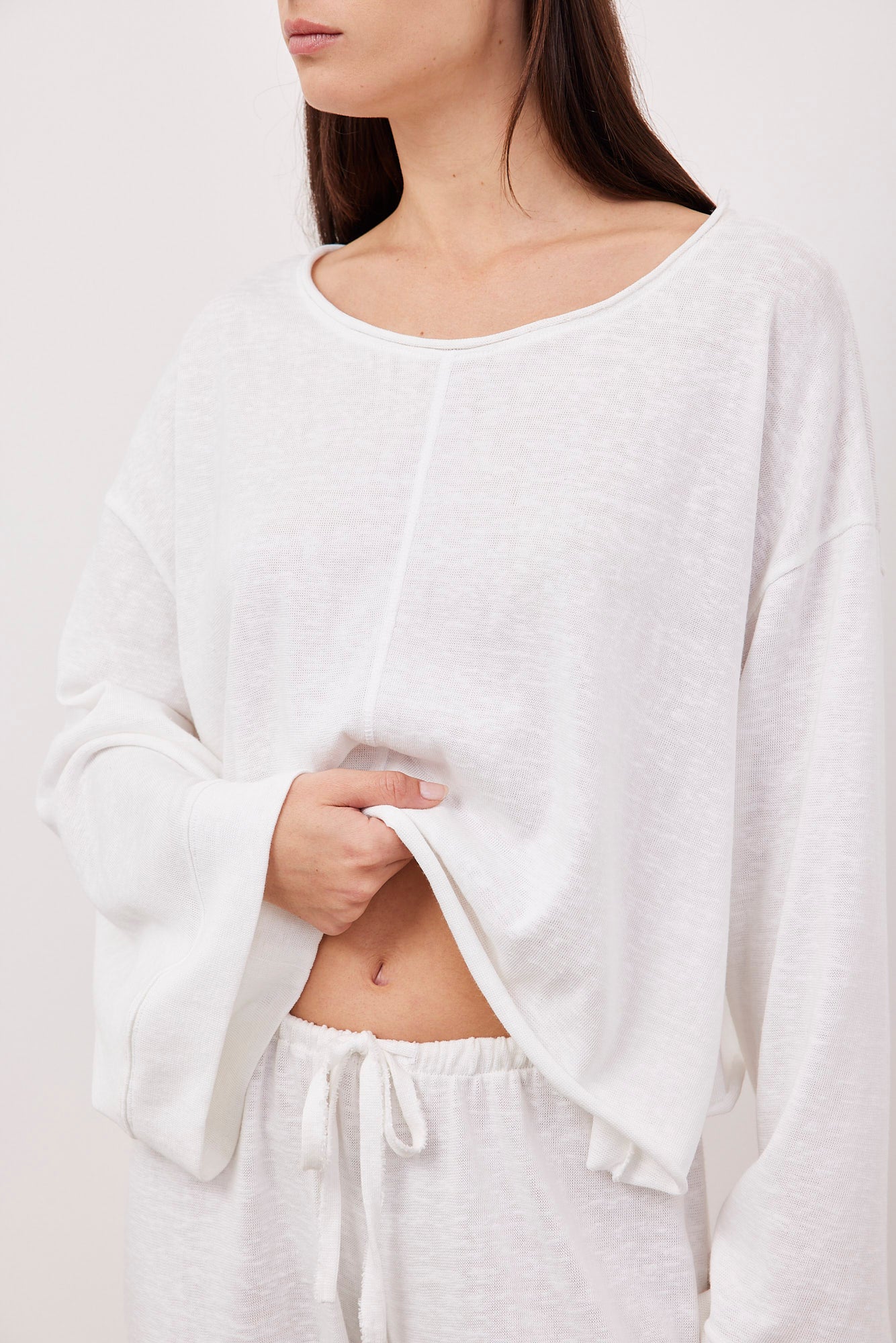 חליפה במראה פשתן עם תיפור קדמי - ITAY BRANDS