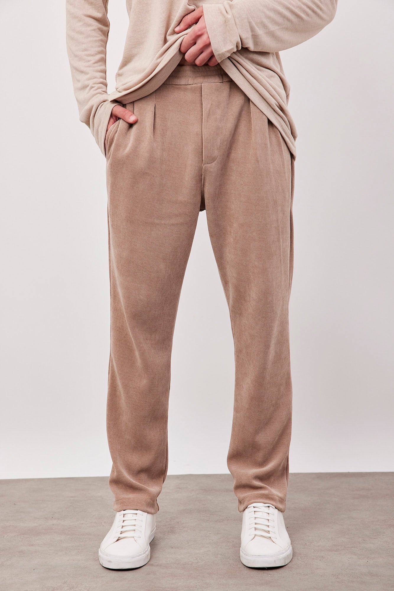 מכנסי קורדרוי ארוכים עם גומי - ITAY BRANDS