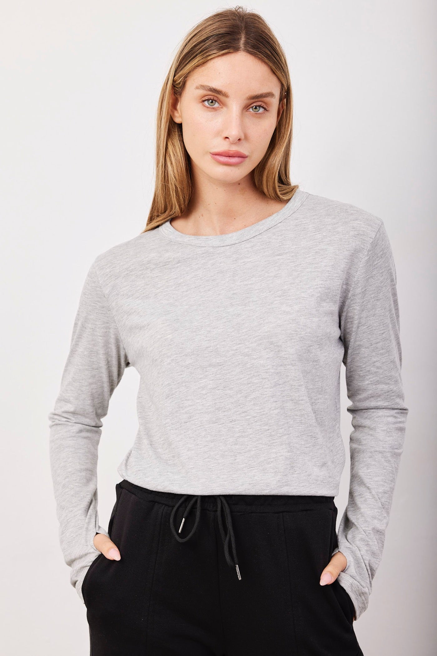 חולצת כותנה ארוכה שרוול כפפה - ITAY BRANDS