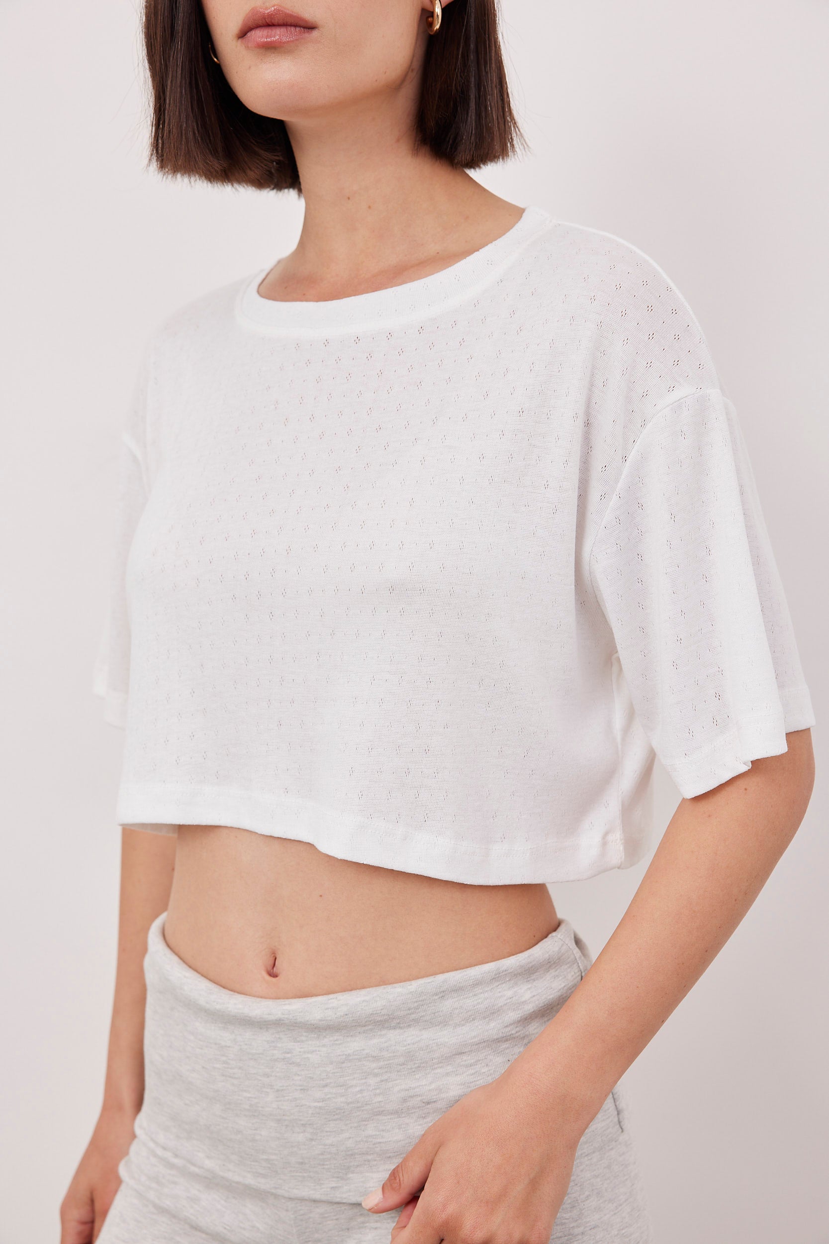 חולצת קרופ בטן פויינטל