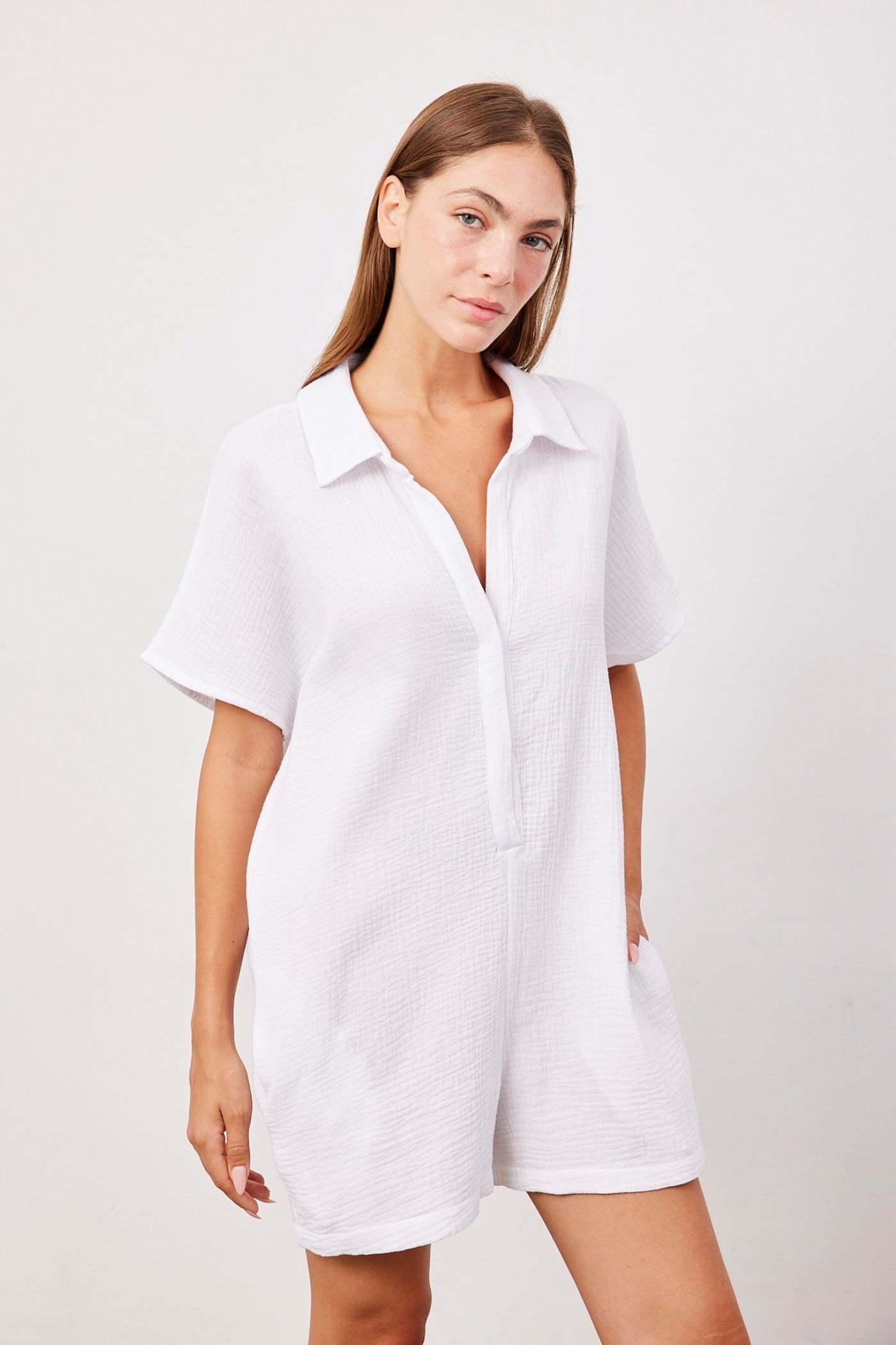 אוברול קצר מבד טטרה - ITAY BRANDS