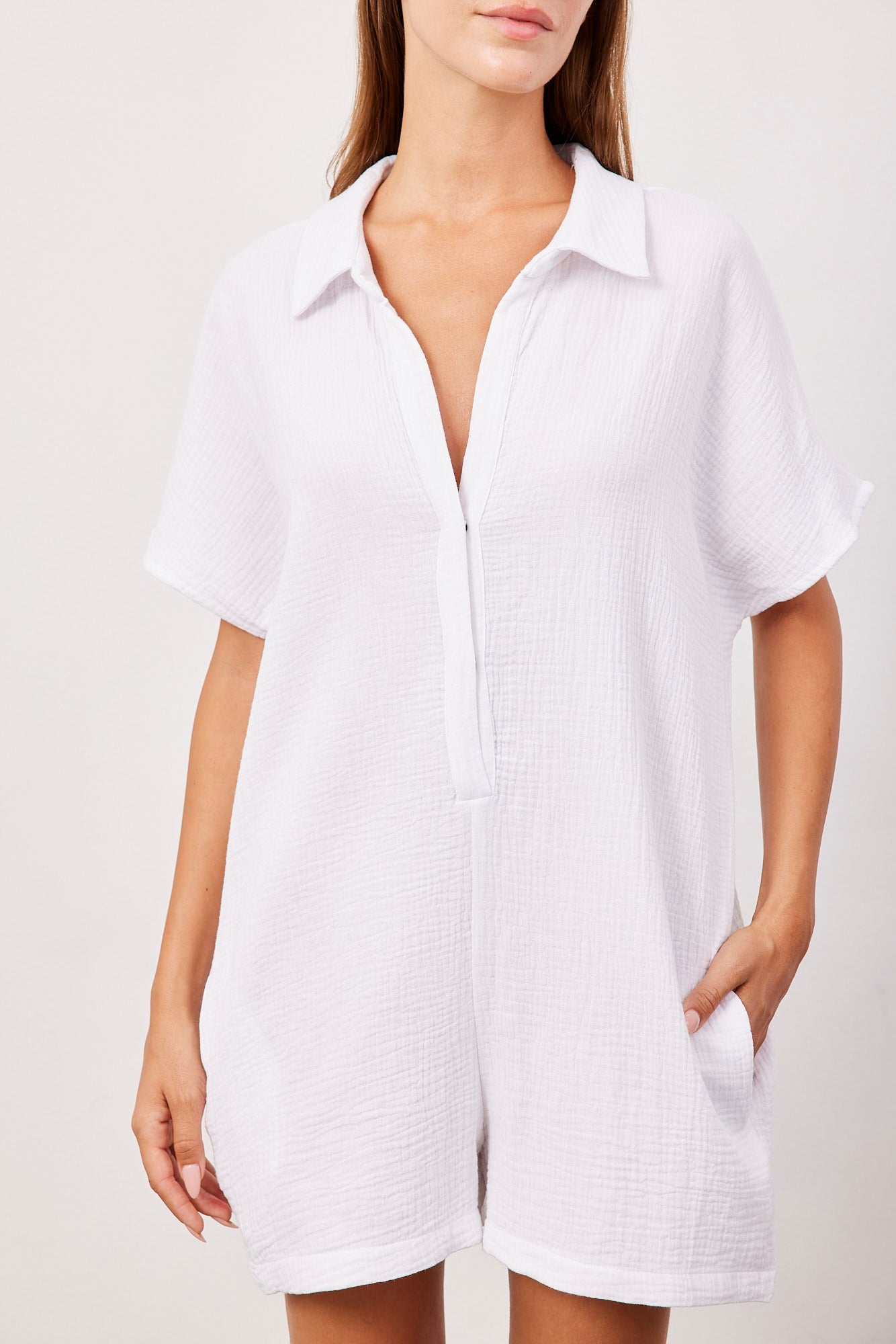 אוברול קצר מבד טטרה - ITAY BRANDS