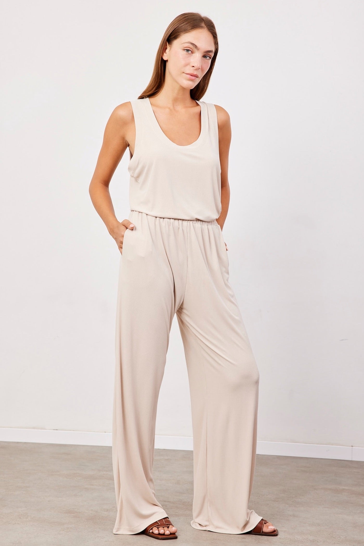 חליפת גופיה ומכנסיים מבד נשפך - ITAY BRANDS