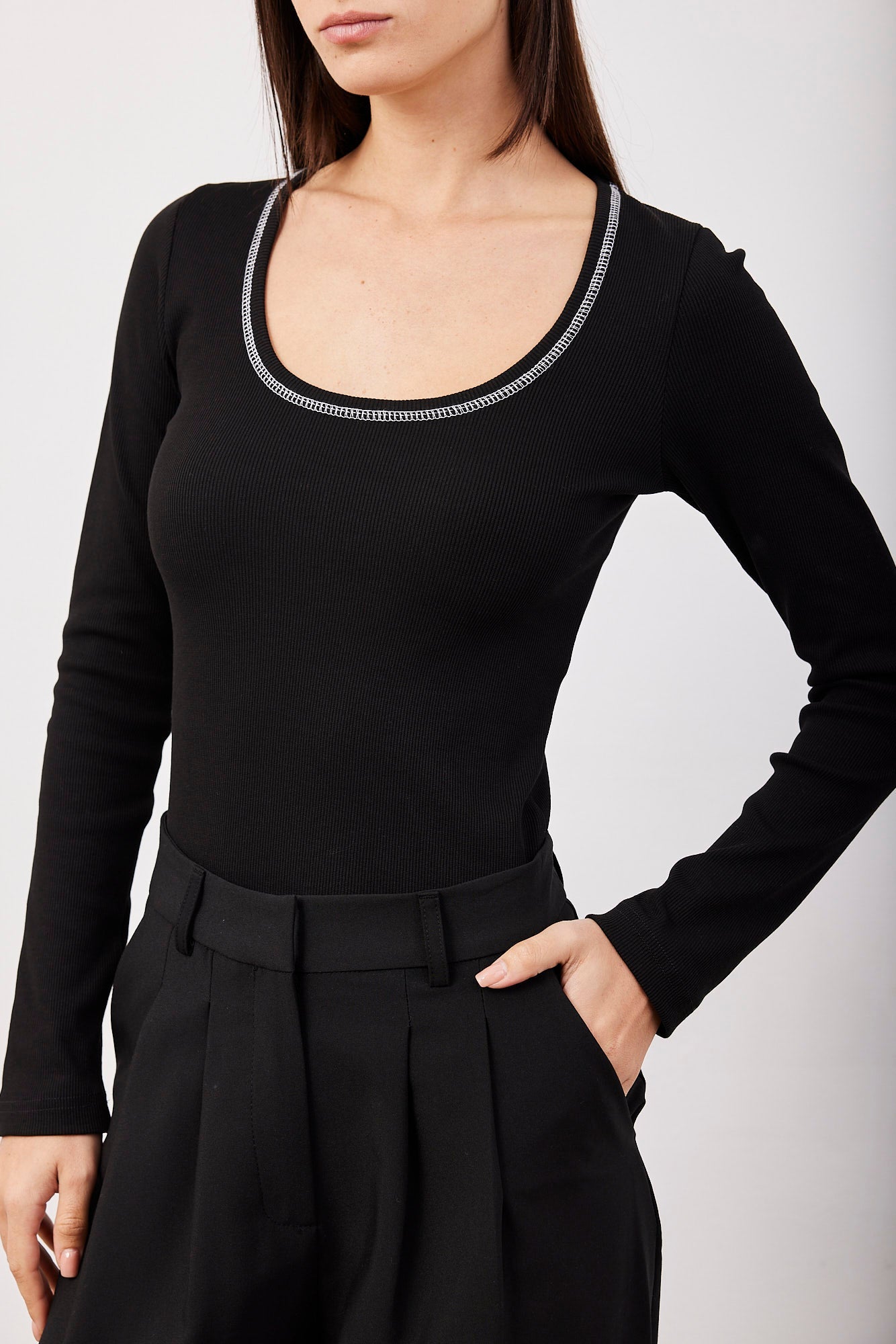 חולצה ארוכה עם תיפור בולט - ITAY BRANDS