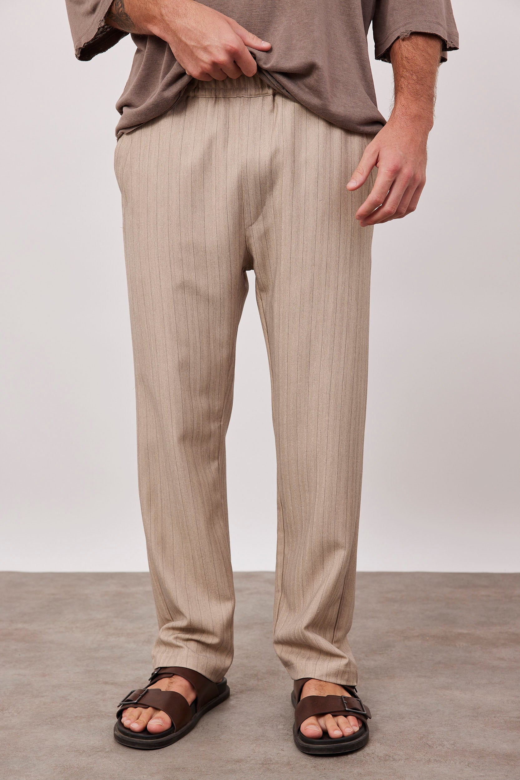 מכנסי פסים עם גומי