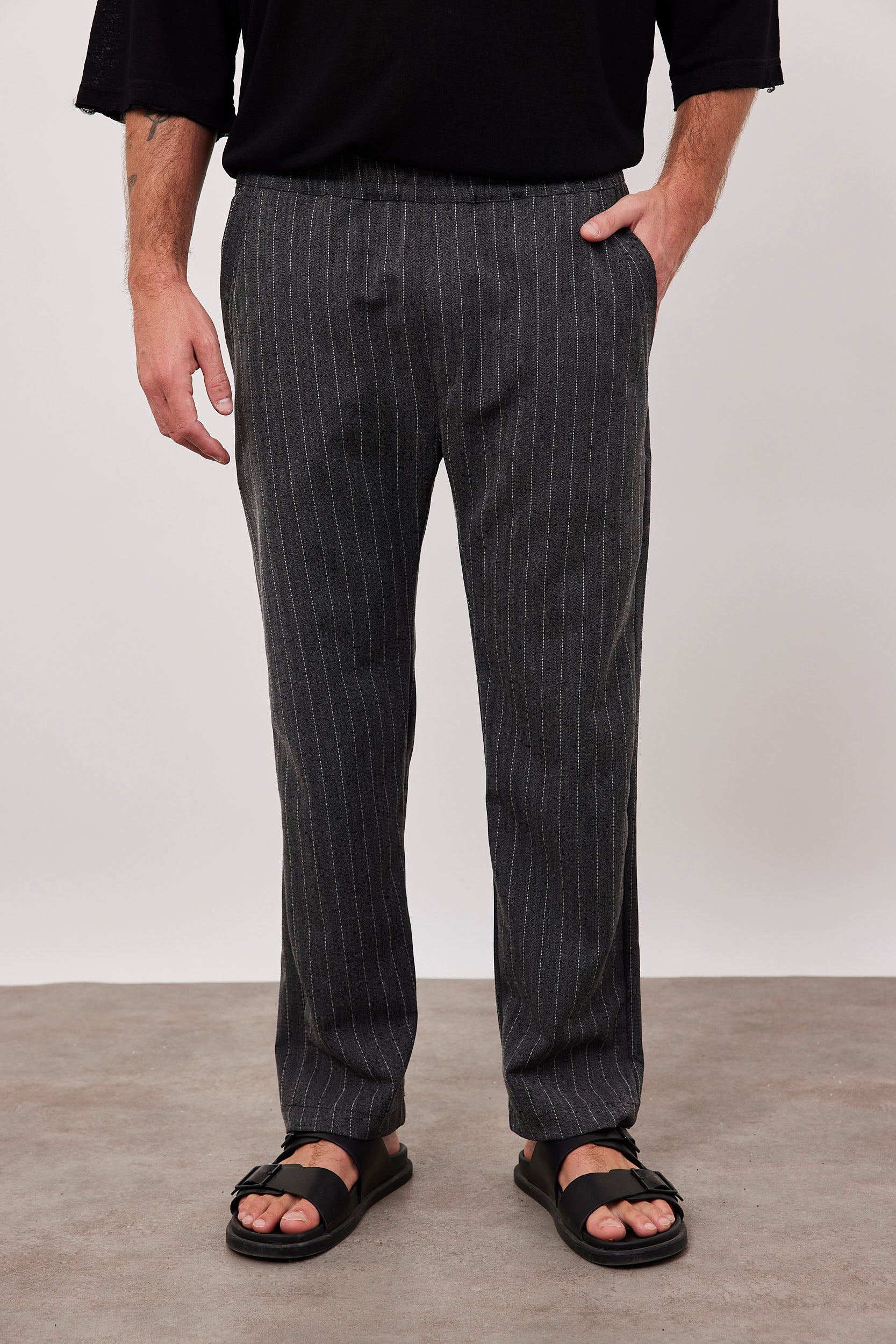 מכנסי פסים עם גומי