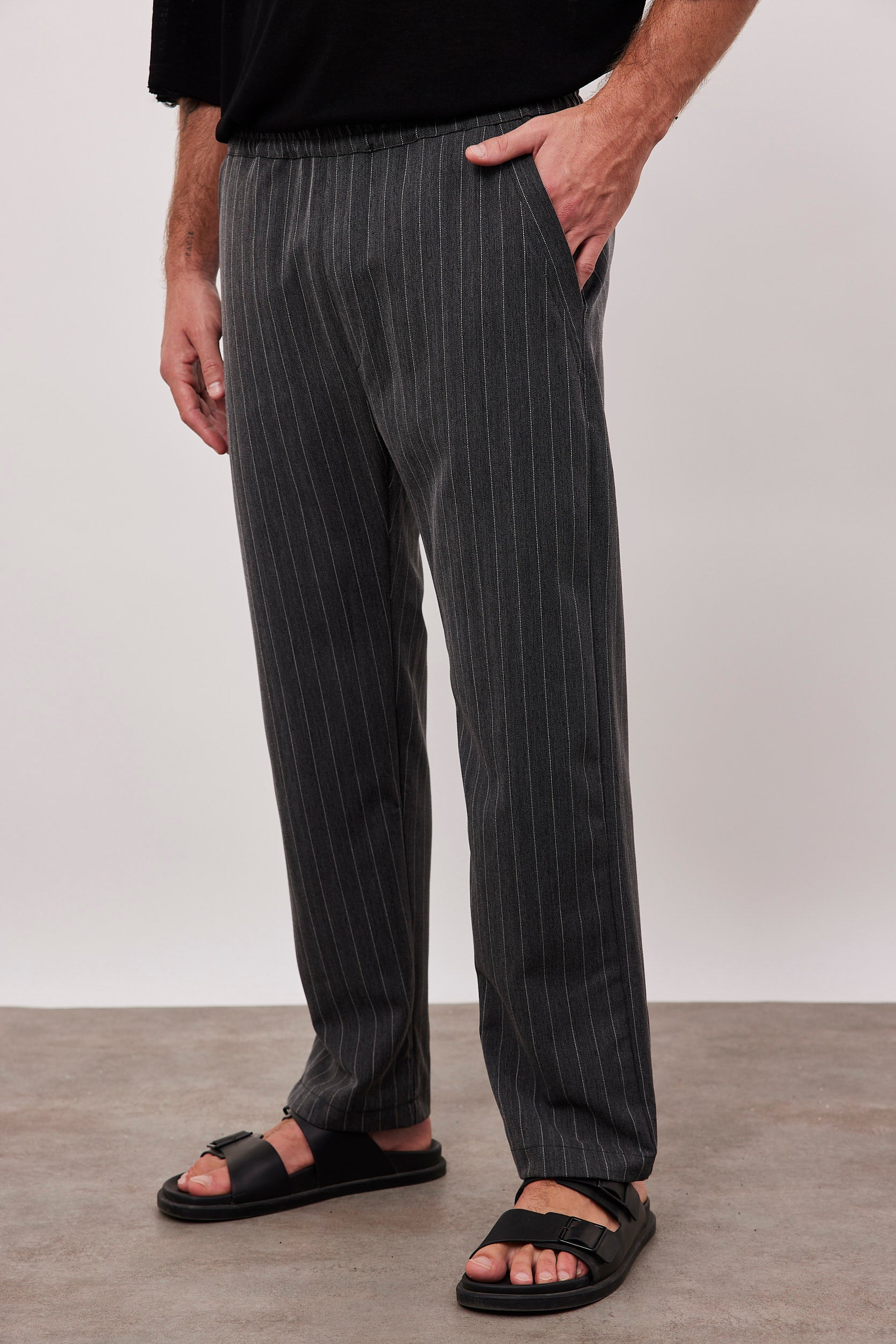 מכנסי פסים עם גומי