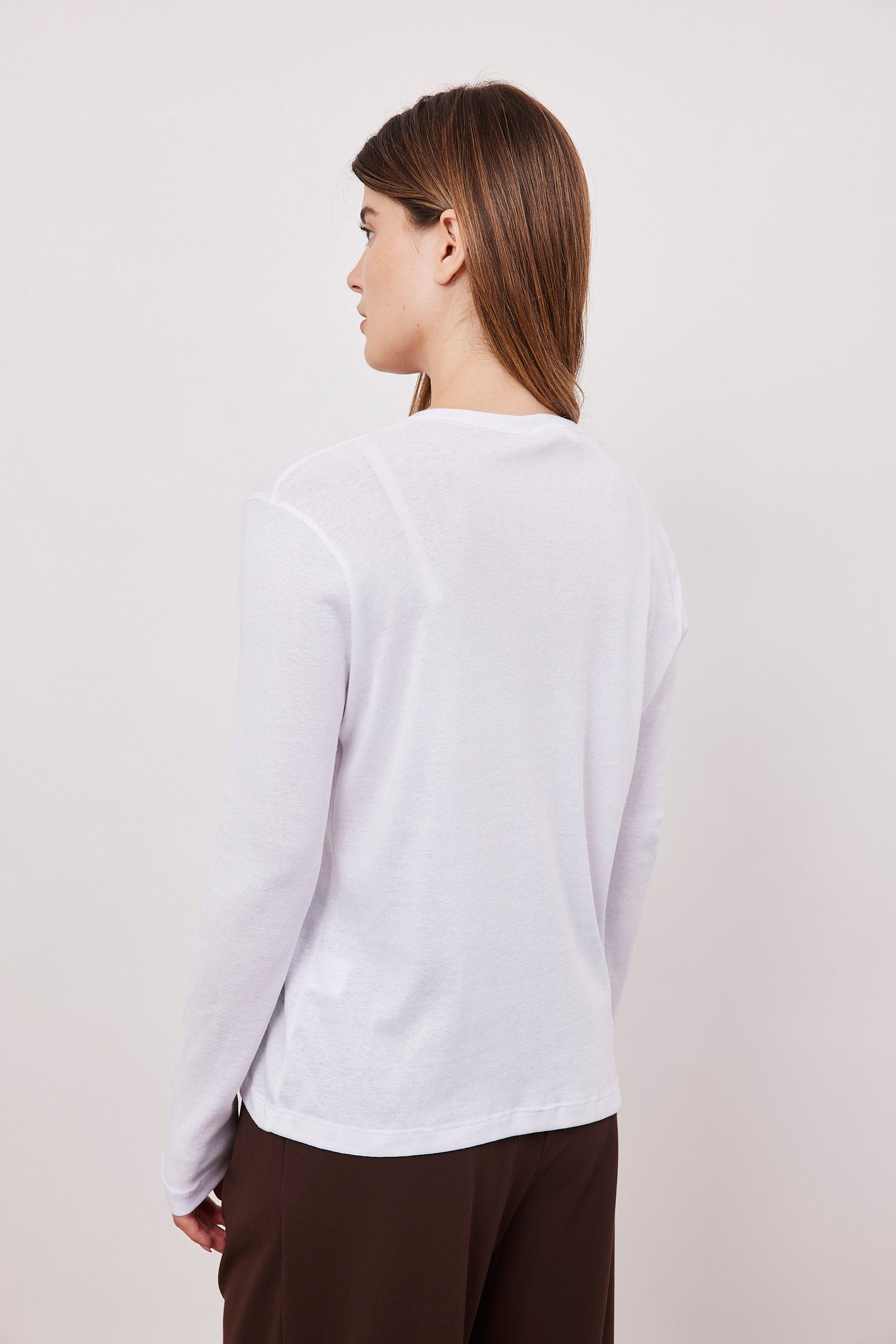 חולצת כותנה ארוכה מכופתרת