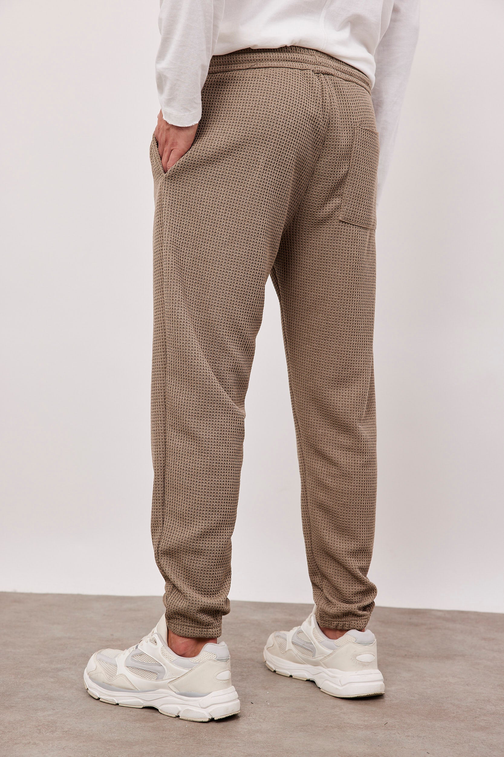 מכנסי סריג בד וופל