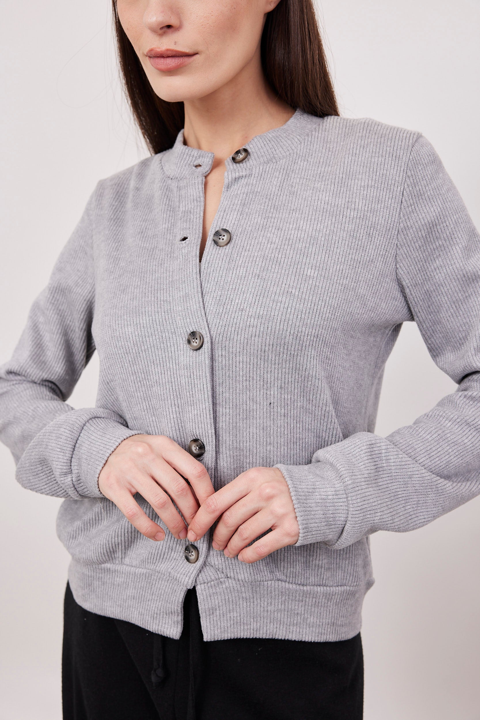 קרדיגן משולב כפתורים