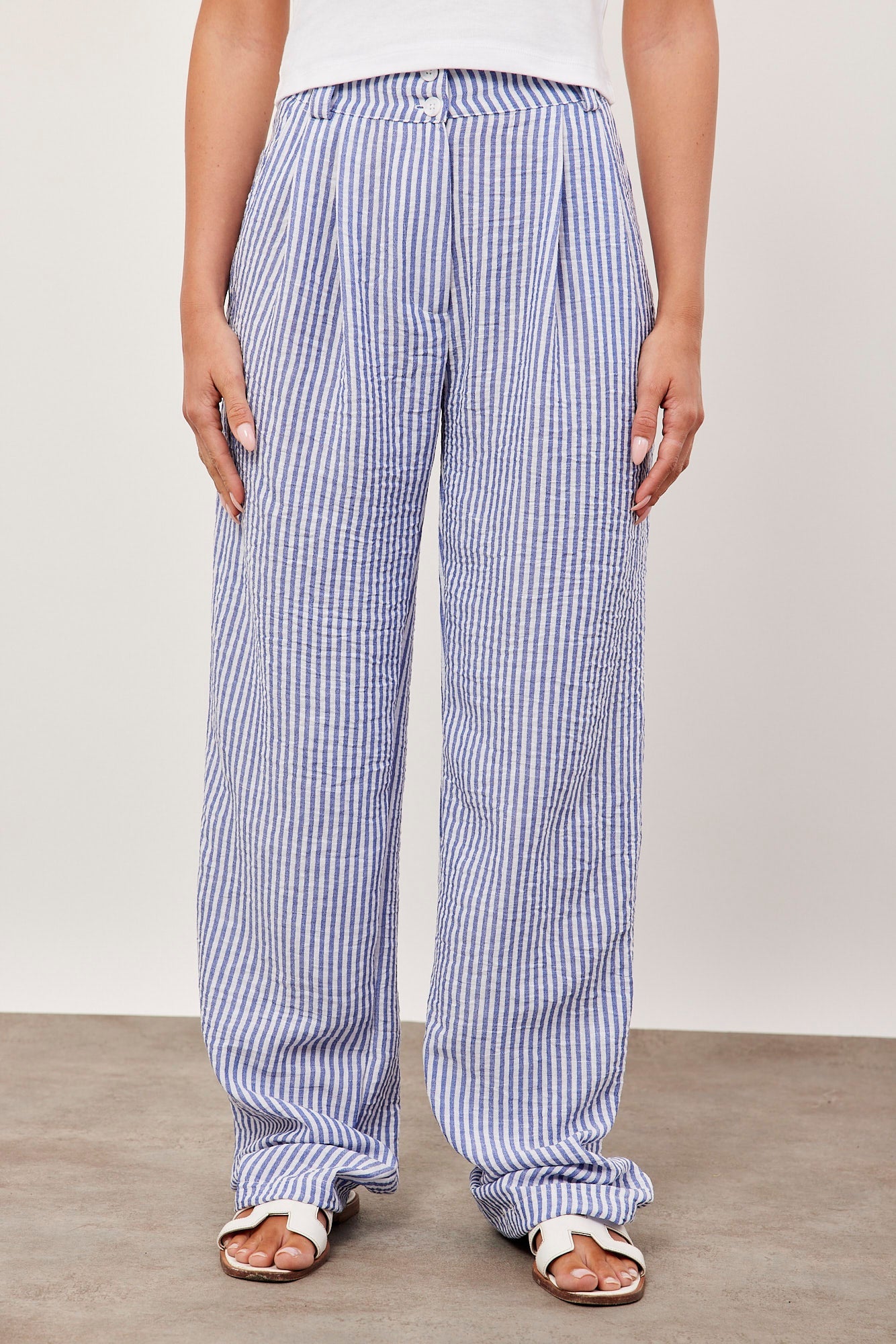 מכנסי פסים במראה מחוייט - ITAY BRANDS