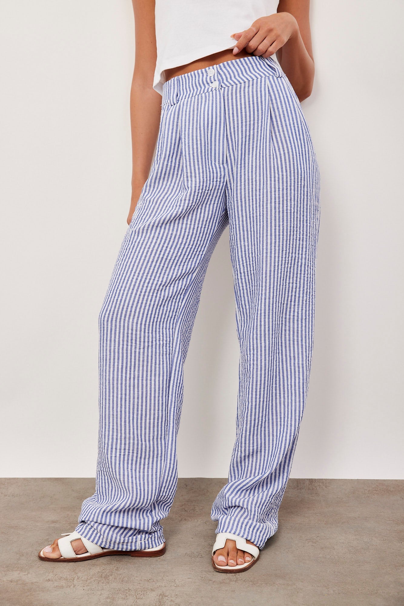 מכנסי פסים במראה מחוייט - ITAY BRANDS