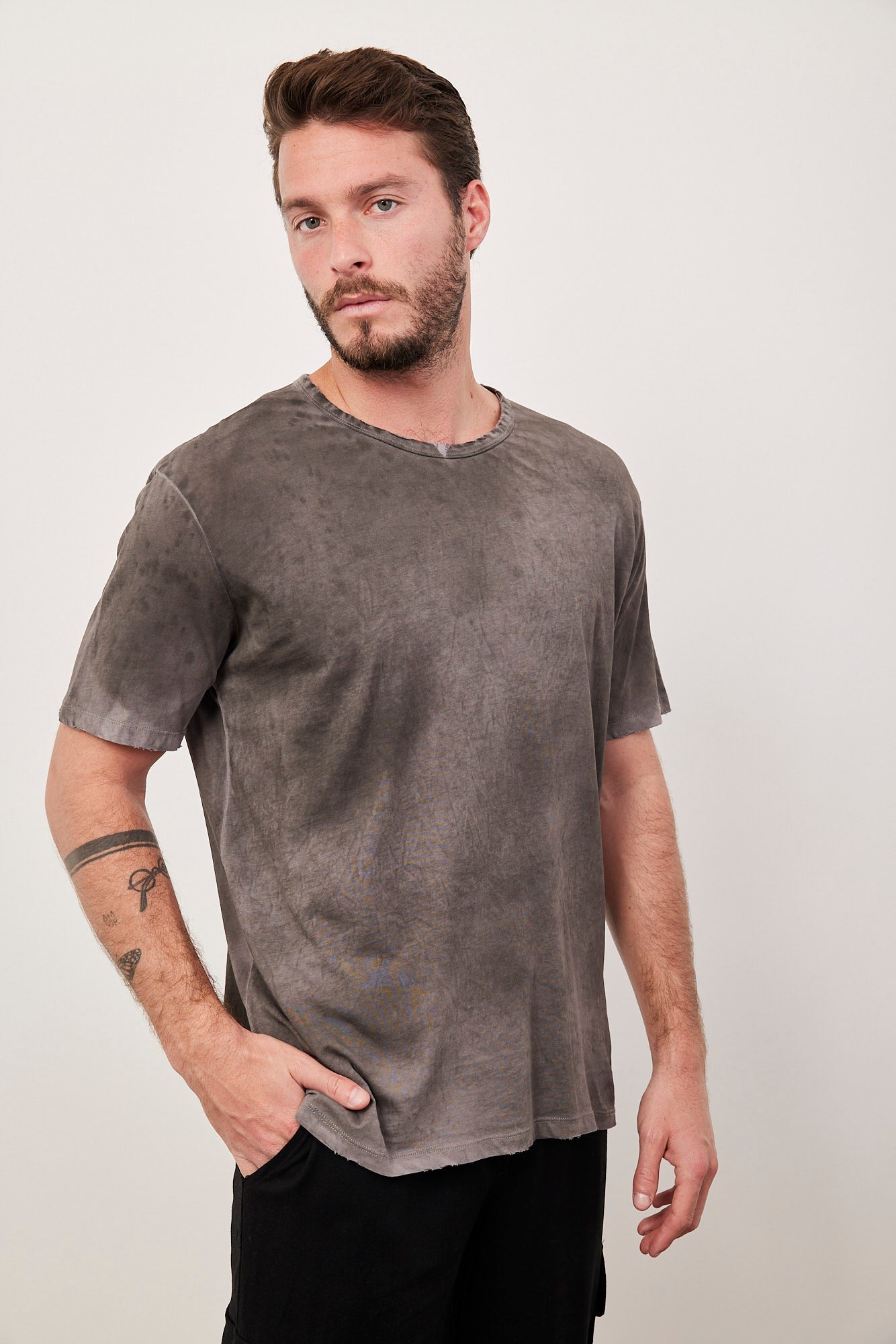 חולצת ווש קצרה עם גימור פרום - ITAY BRANDS