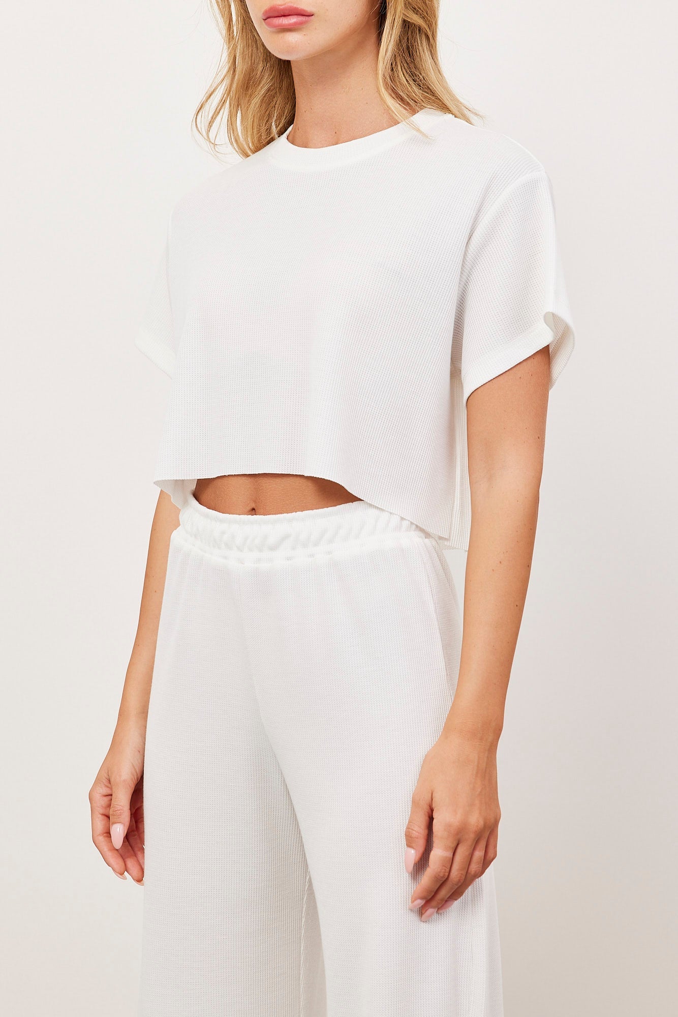 טי-שרט קרופ מבד וופל - ITAY BRANDS