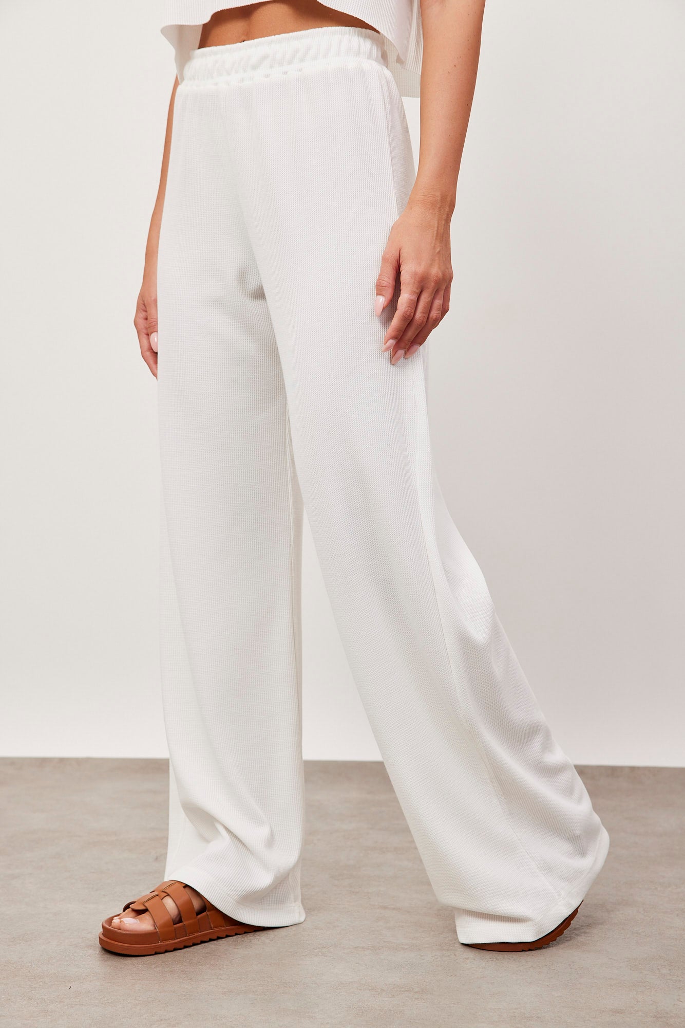 מכנסיי בד וופל מתרחבים - ITAY BRANDS