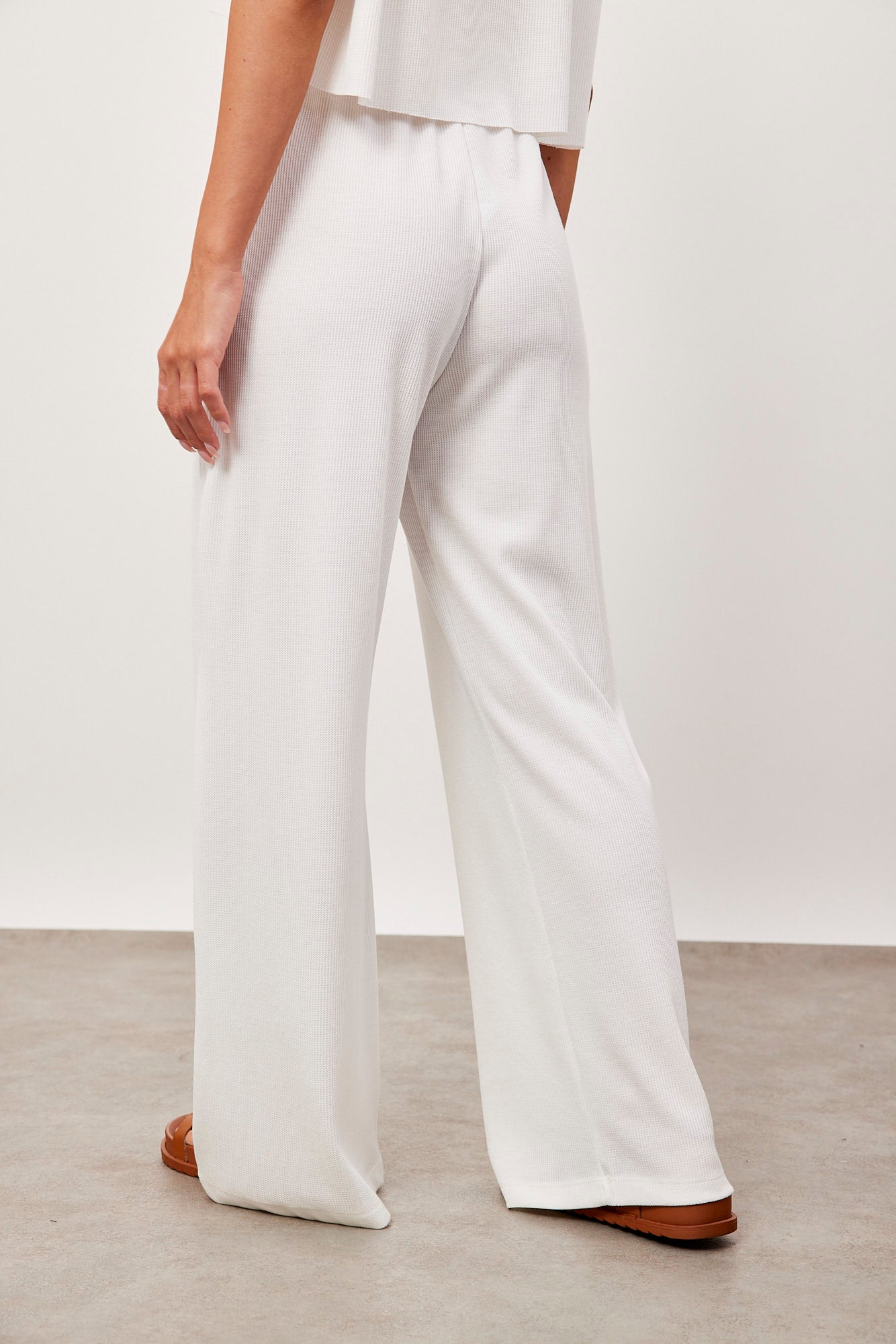 מכנסיי בד וופל מתרחבים - ITAY BRANDS