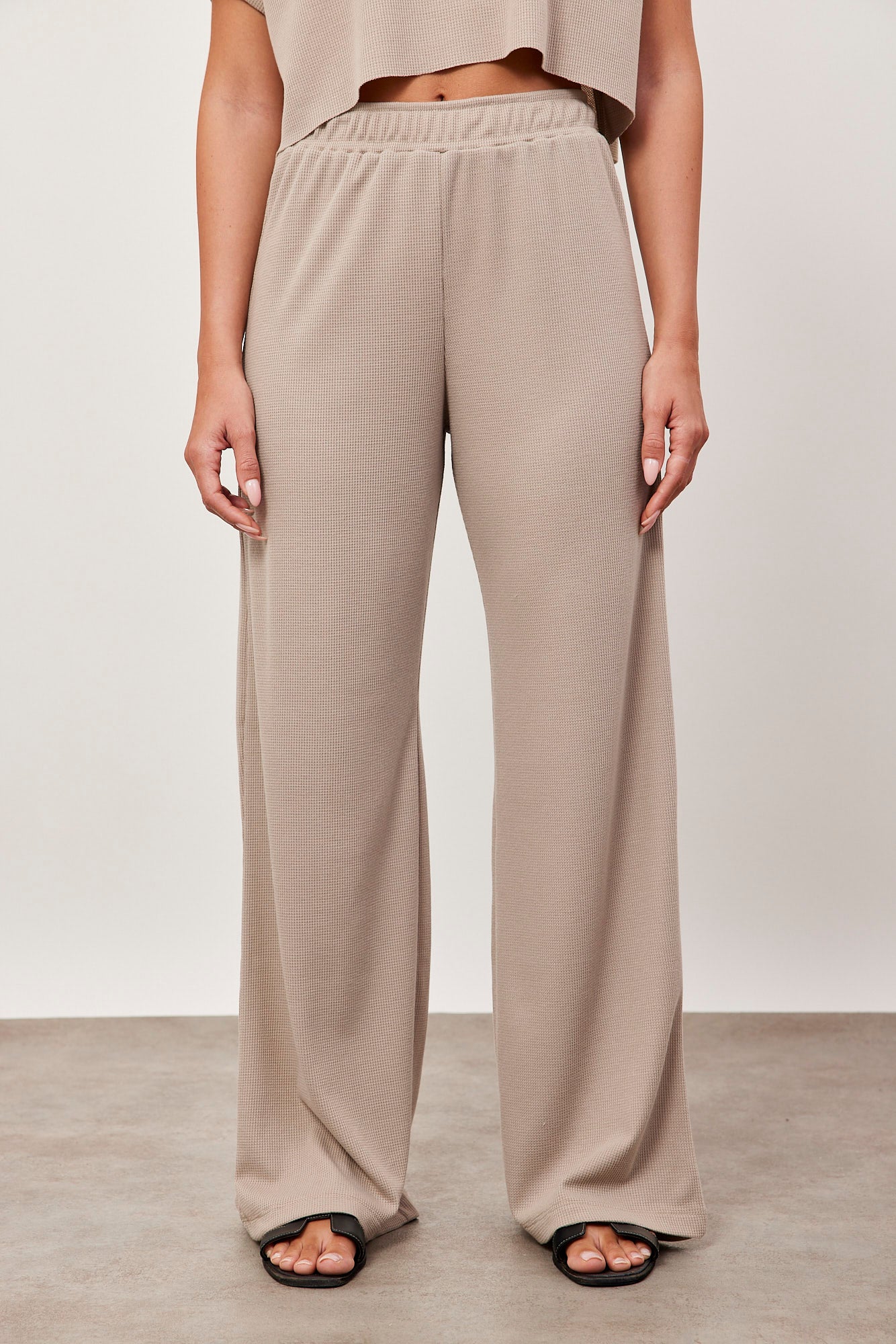 מכנסיי בד וופל מתרחבים - ITAY BRANDS