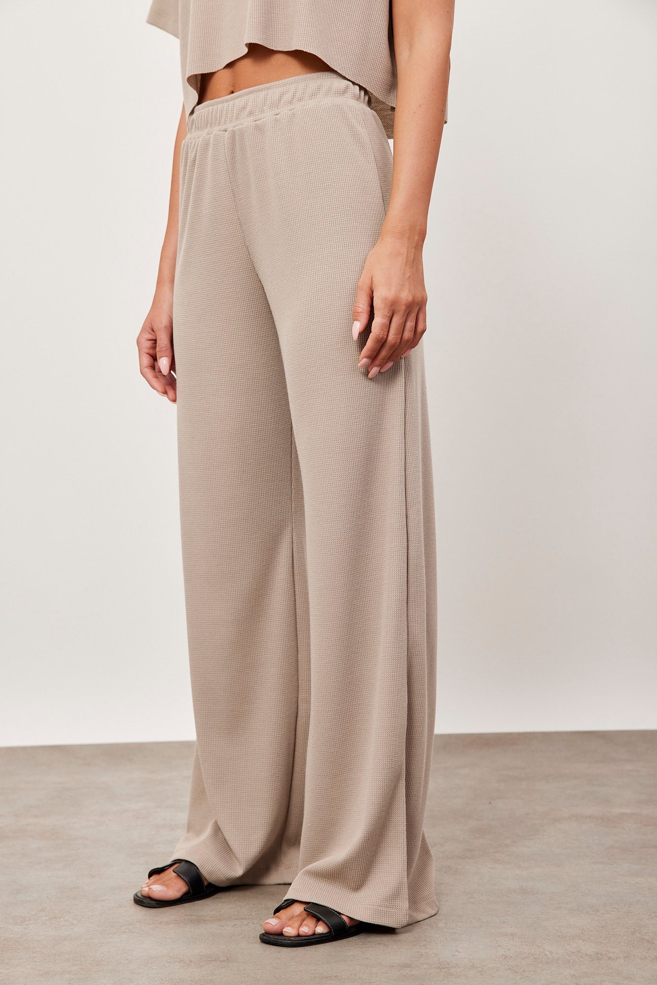 מכנסיי בד וופל מתרחבים - ITAY BRANDS