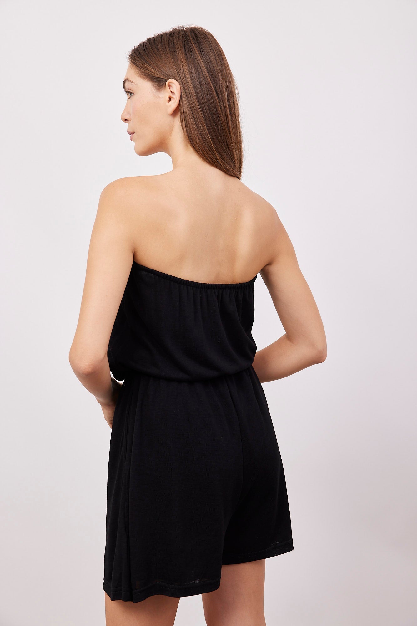 אוברול סטרפלס במראה פשתן - ITAY BRANDS